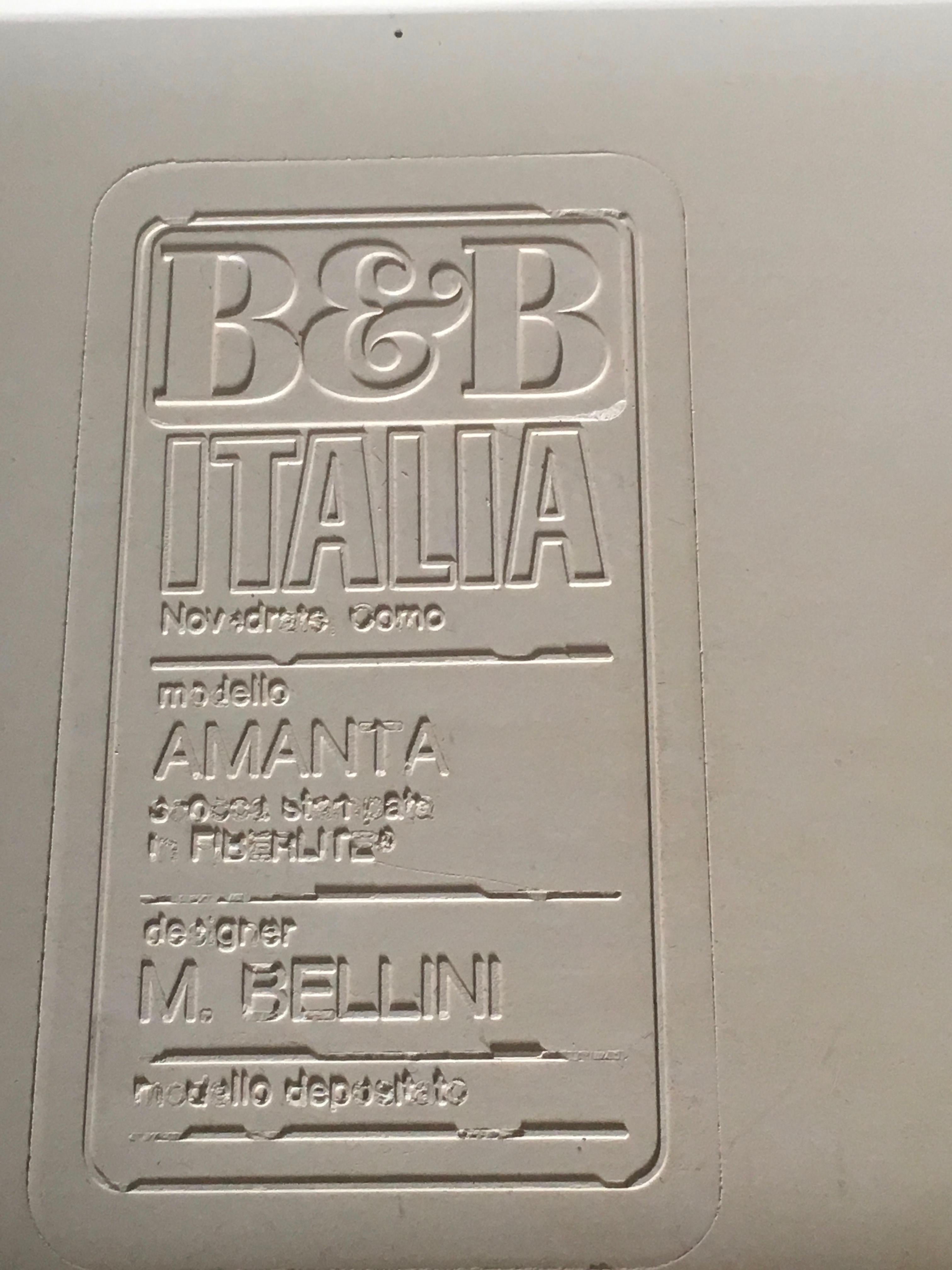 Set of Four Amanta Chairs by Mario Bellini for B&B Italia 12