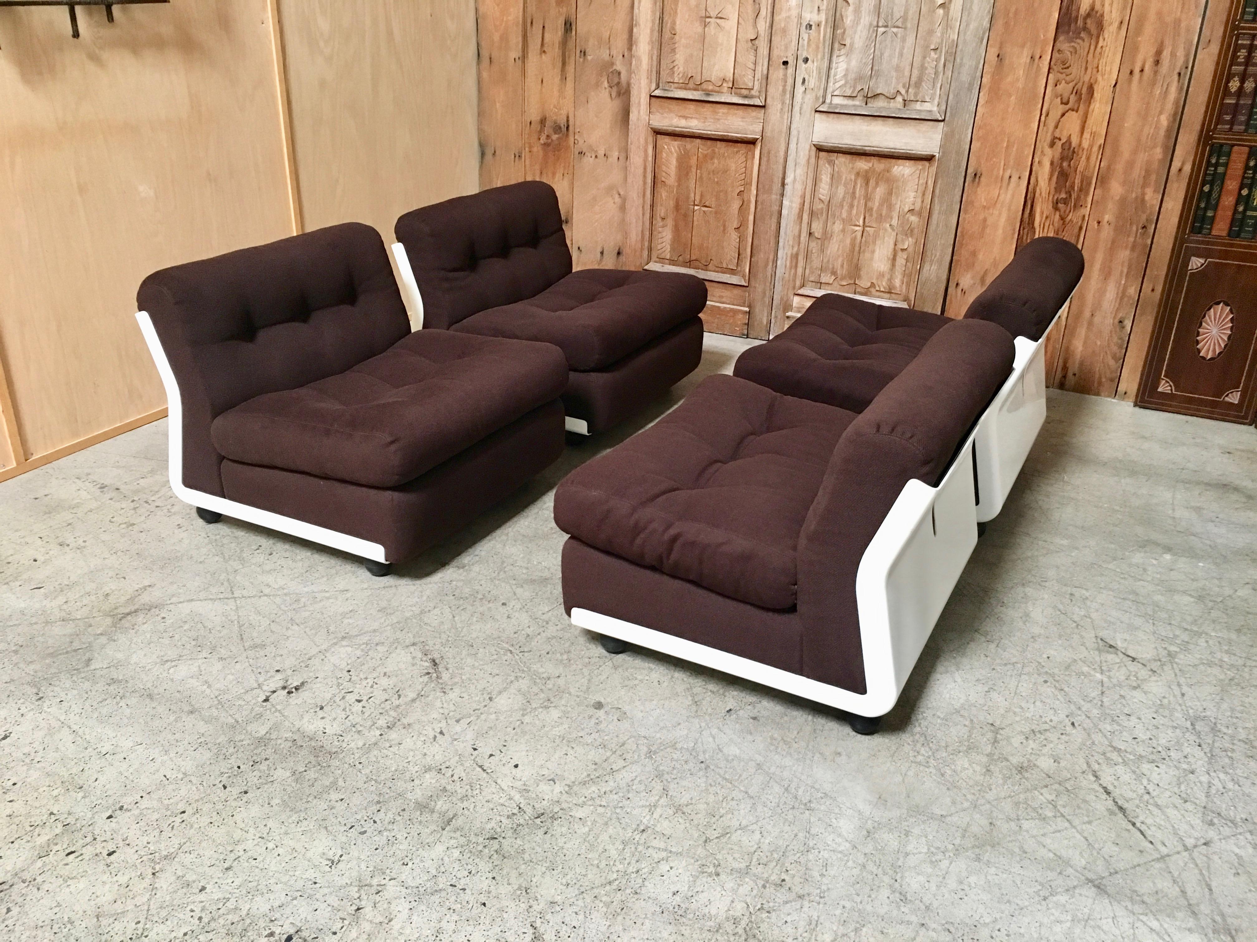 Set of Four Amanta Chairs by Mario Bellini for B&B Italia 1