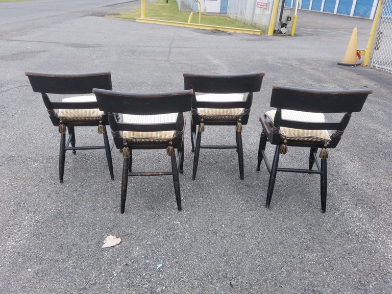 Set of Four American Fancy Chairs, Baltimore, circa 1820s For Sale at