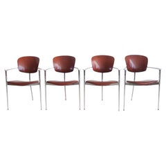 Set of Four Andrea Chairs by Josep Llusca for Andreu World