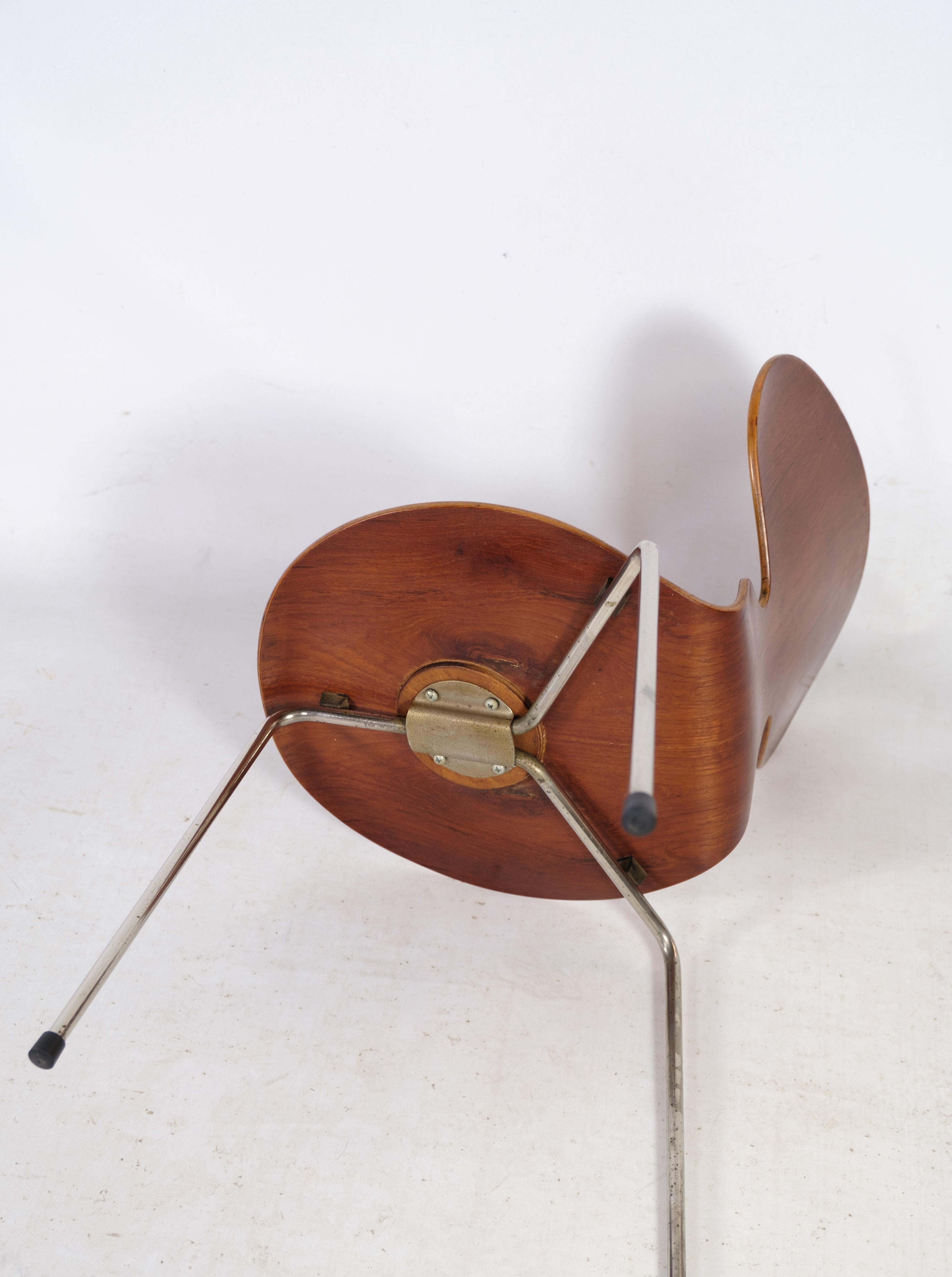 Set of Four Ant Chairs, Model 3100, Arne Jacobsen '1902-1971', Teak Wood 4