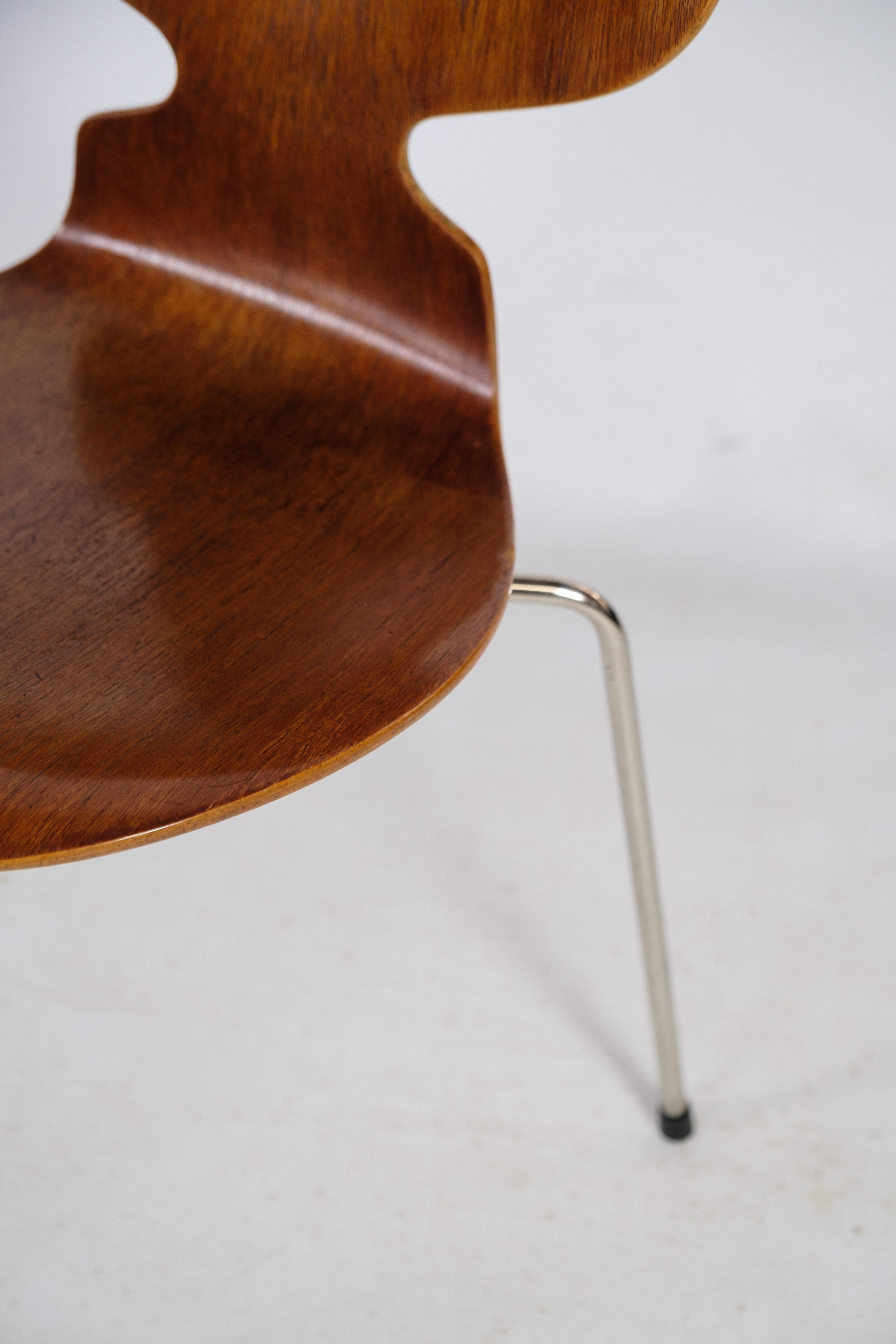 Mid-20th Century Set of Four Ant Chairs, Model 3100, Arne Jacobsen '1902-1971', Teak Wood