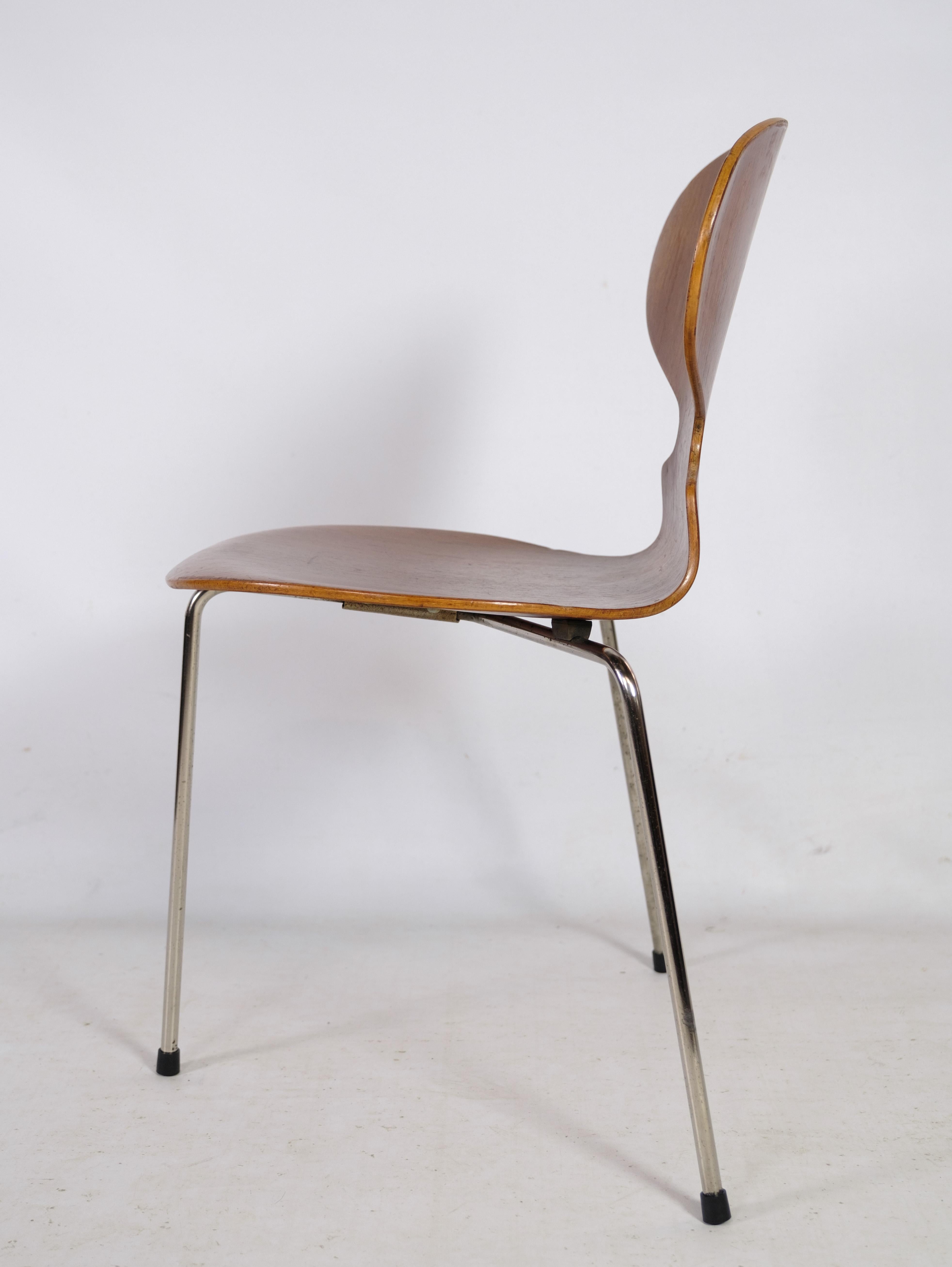 Set of Four Ant Chairs, Model 3100, Arne Jacobsen '1902-1971', Teak Wood 2