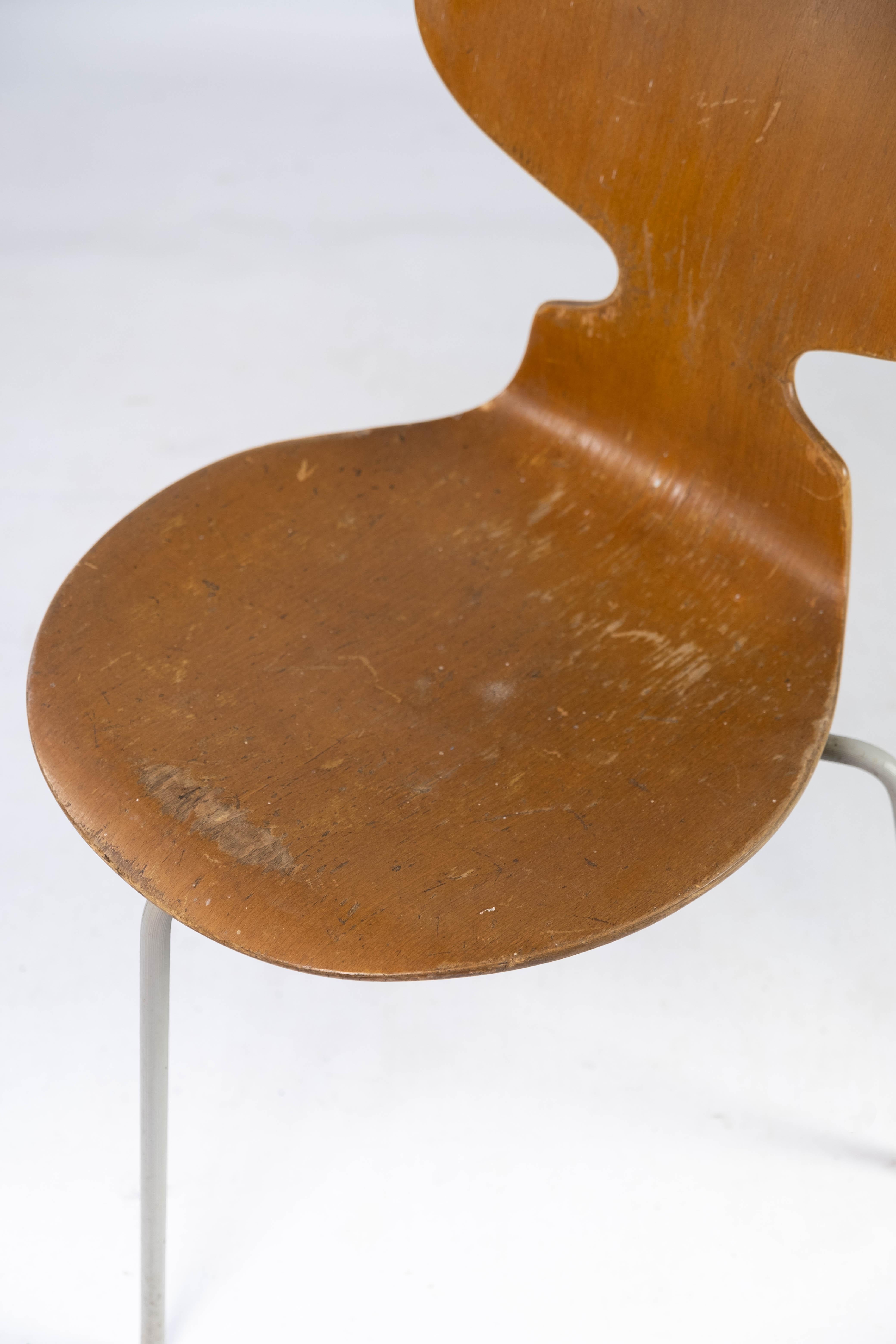 Ensemble de quatre chaises Fourmi, modèle 3101, en Wood Light, par Arne Jacobsen, années 1950 en vente 4