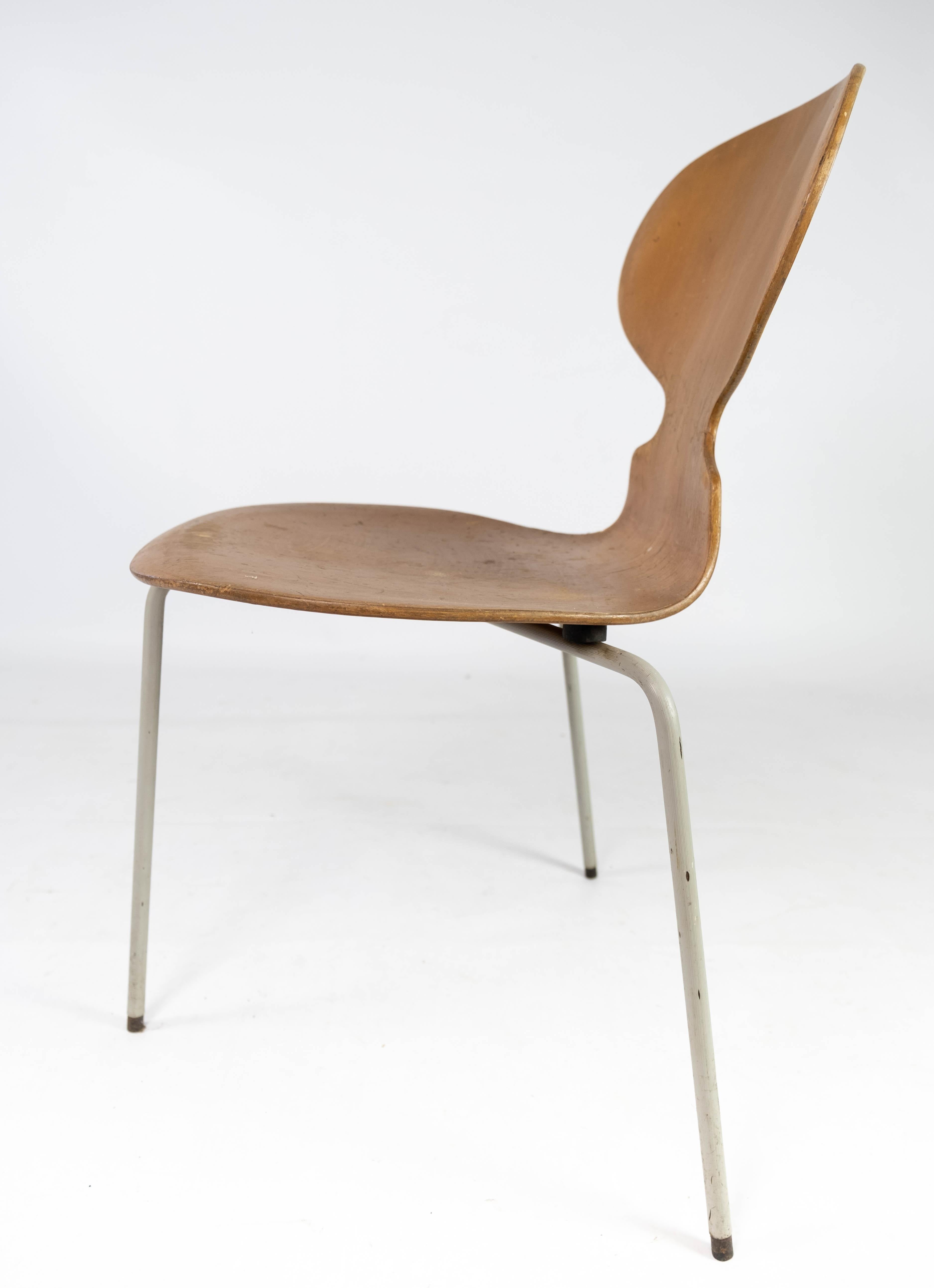 Set of Four Ant Chairs, Model 3101, in Light Wood, by Arne Jacobsen, 1950s For Sale 8