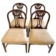 Set of Four Antique 19th Century Quality Carved Mahogany Dining Chairs