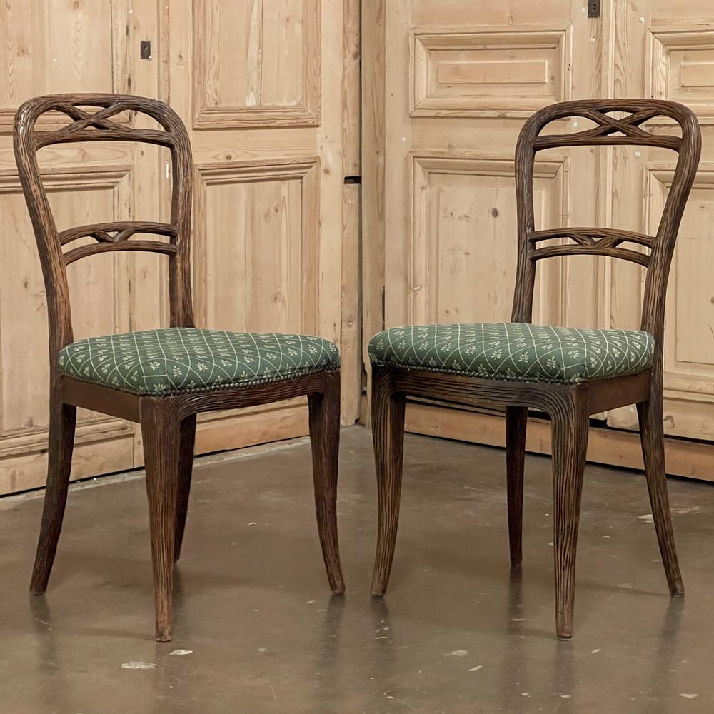 Set of Four Antique Chairs by Horrix For Sale 3