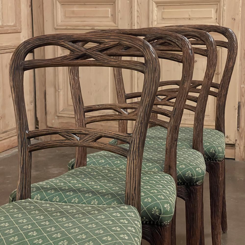 Set of Four Antique Chairs by Horrix For Sale 11