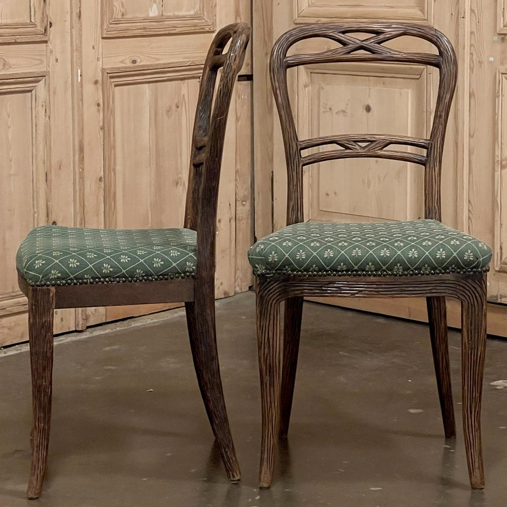 Set of Four Antique Chairs by Horrix For Sale 1