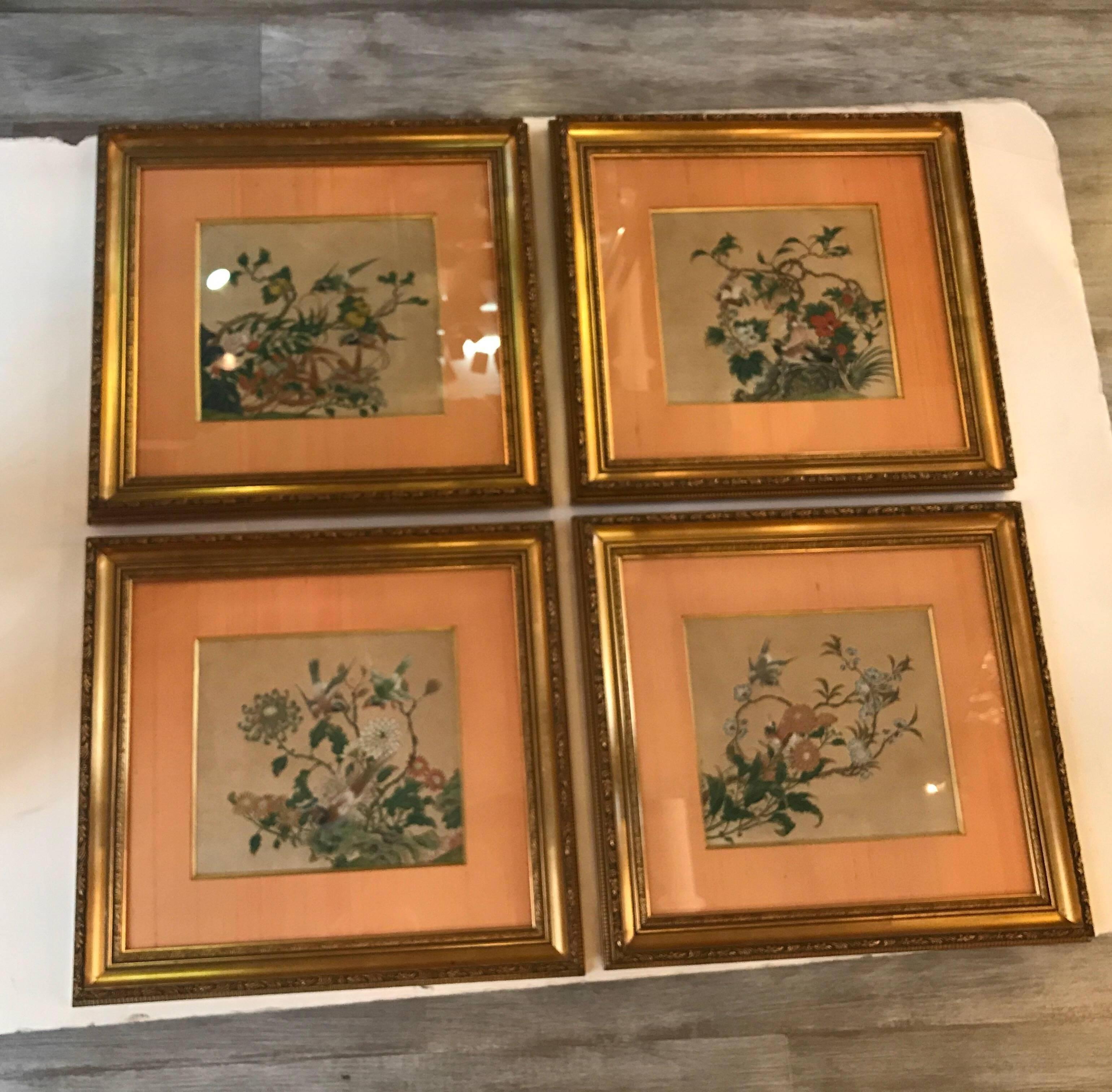 Set of Four Antique Chinese Watercolors, circa 1800 4