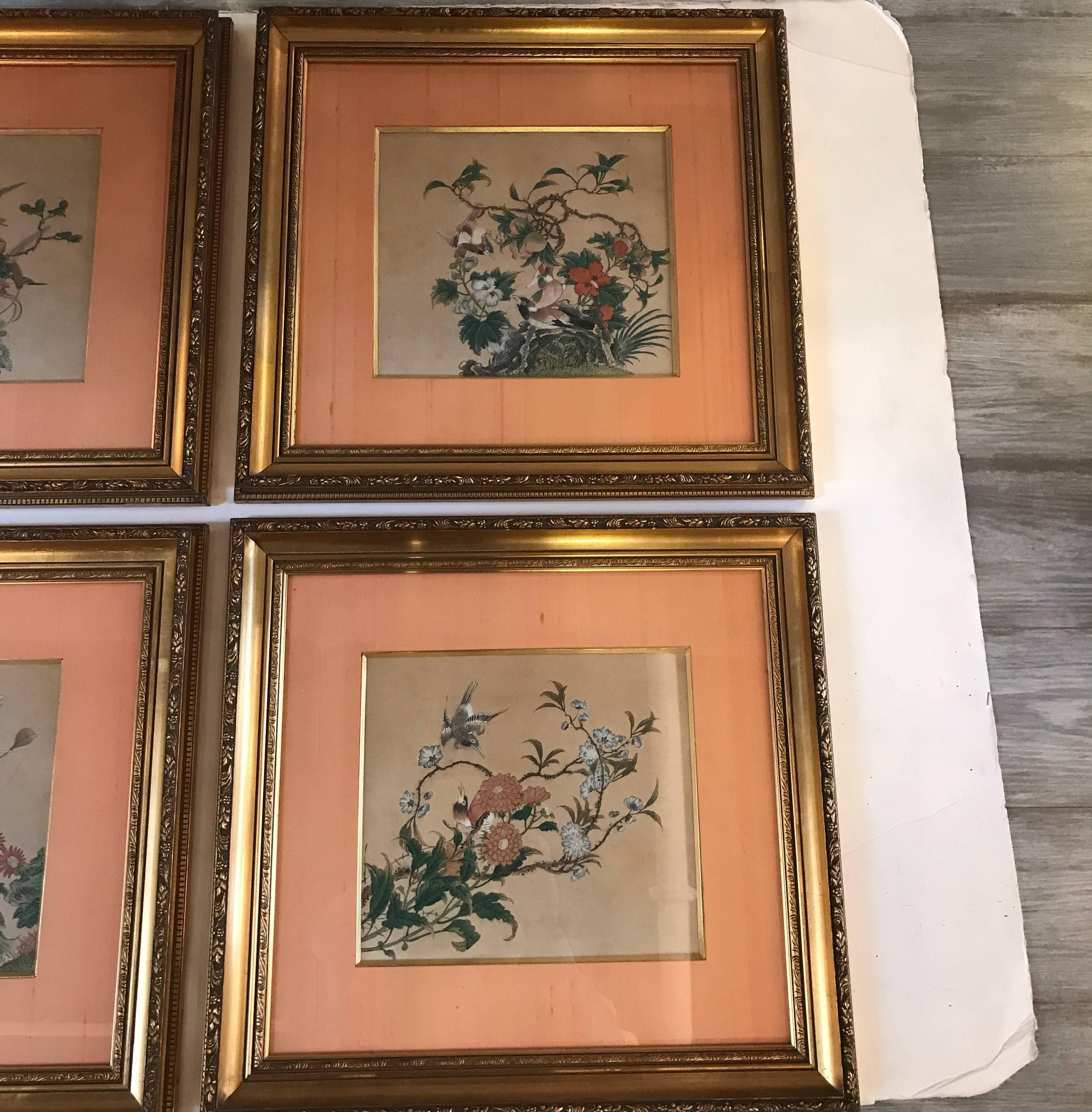 Set of Four Antique Chinese Watercolors, circa 1800 3