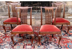 Set Of Four Antique George III Style Dining Chair Frames