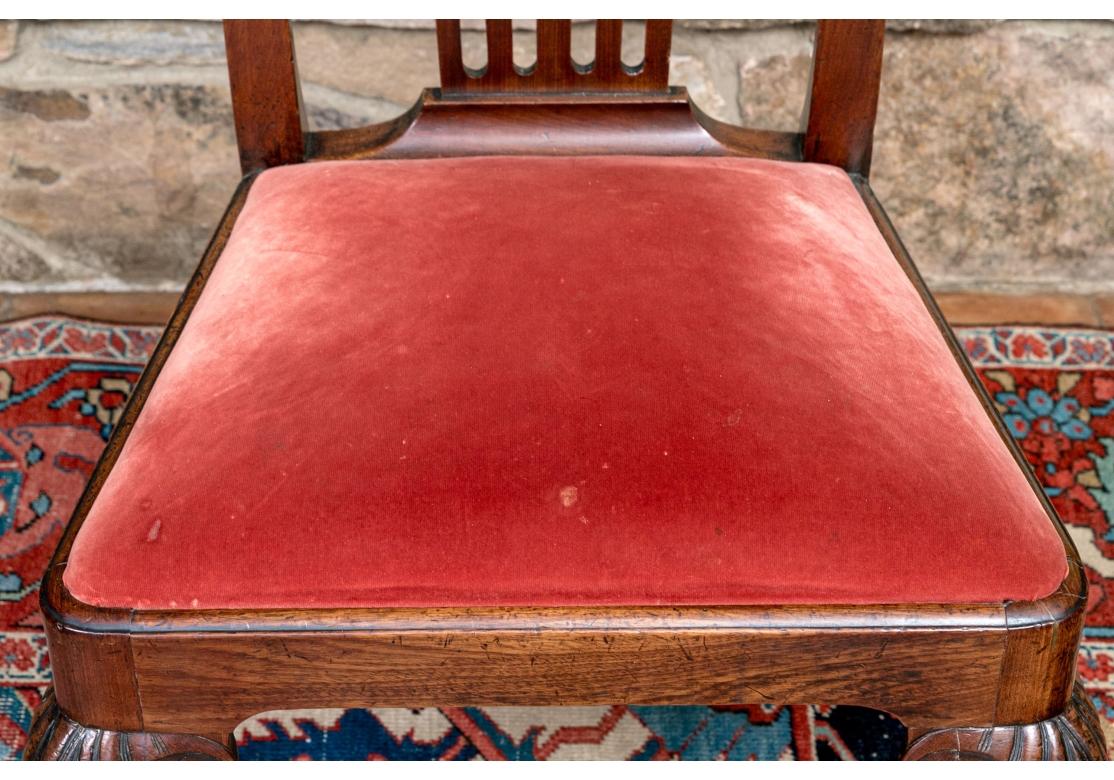 Ensemble de quatre cadres de chaises de salle à manger anciennes de style George III en vente 1