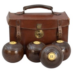 Set of Four Antique Lawn Bowls By Taylor - Rolph Co. Ltd