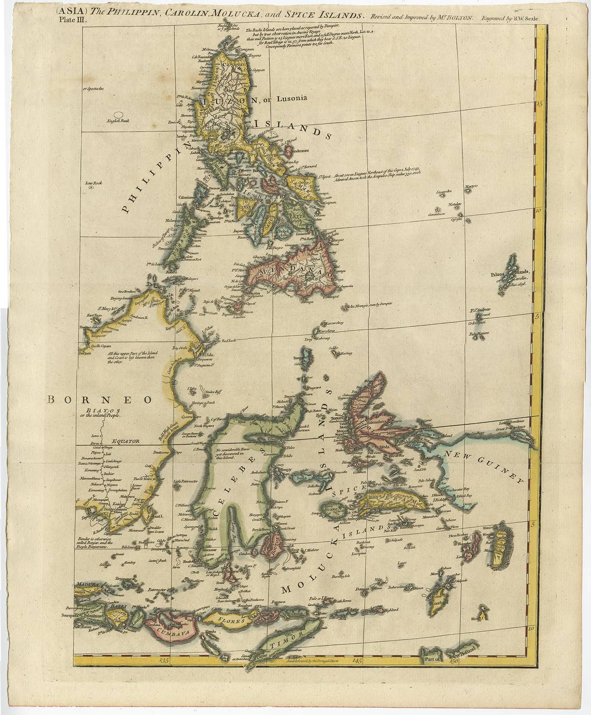 Set of Four Original Antique Maps of Asia by Bolton & Seale, circa 1770