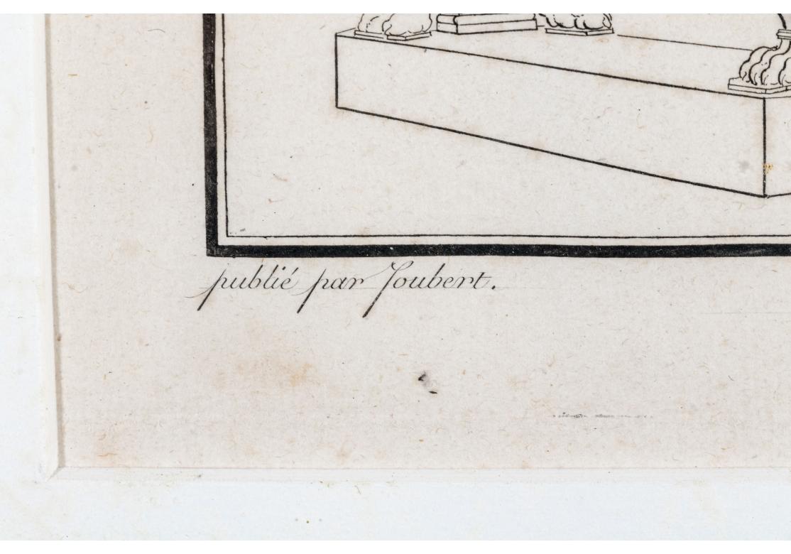 Set von vier antiken neoklassizistischen Gravuren von Pierre Nicolas Beauvallet im Angebot 4