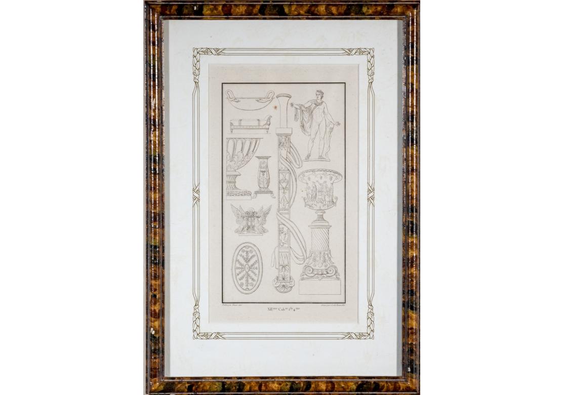Set von vier antiken neoklassizistischen Gravuren von Pierre Nicolas Beauvallet im Angebot 12