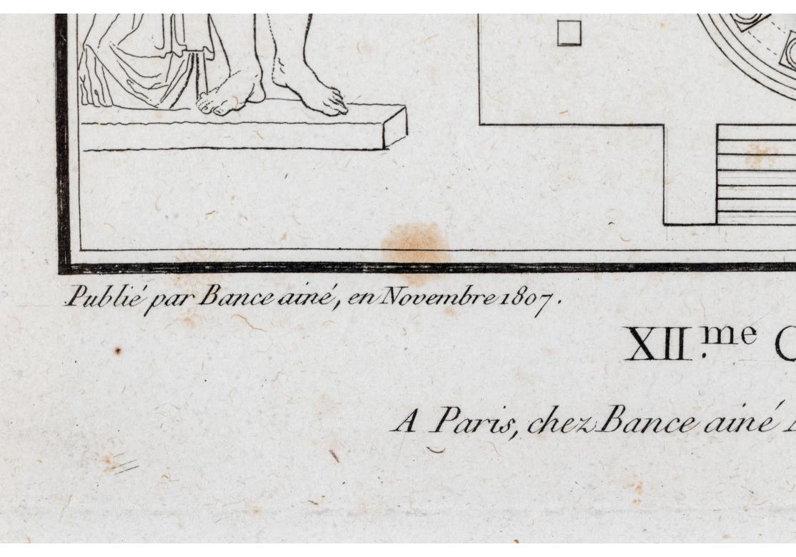 Set von vier antiken neoklassizistischen Gravuren von Pierre Nicolas Beauvallet (Französisch) im Angebot