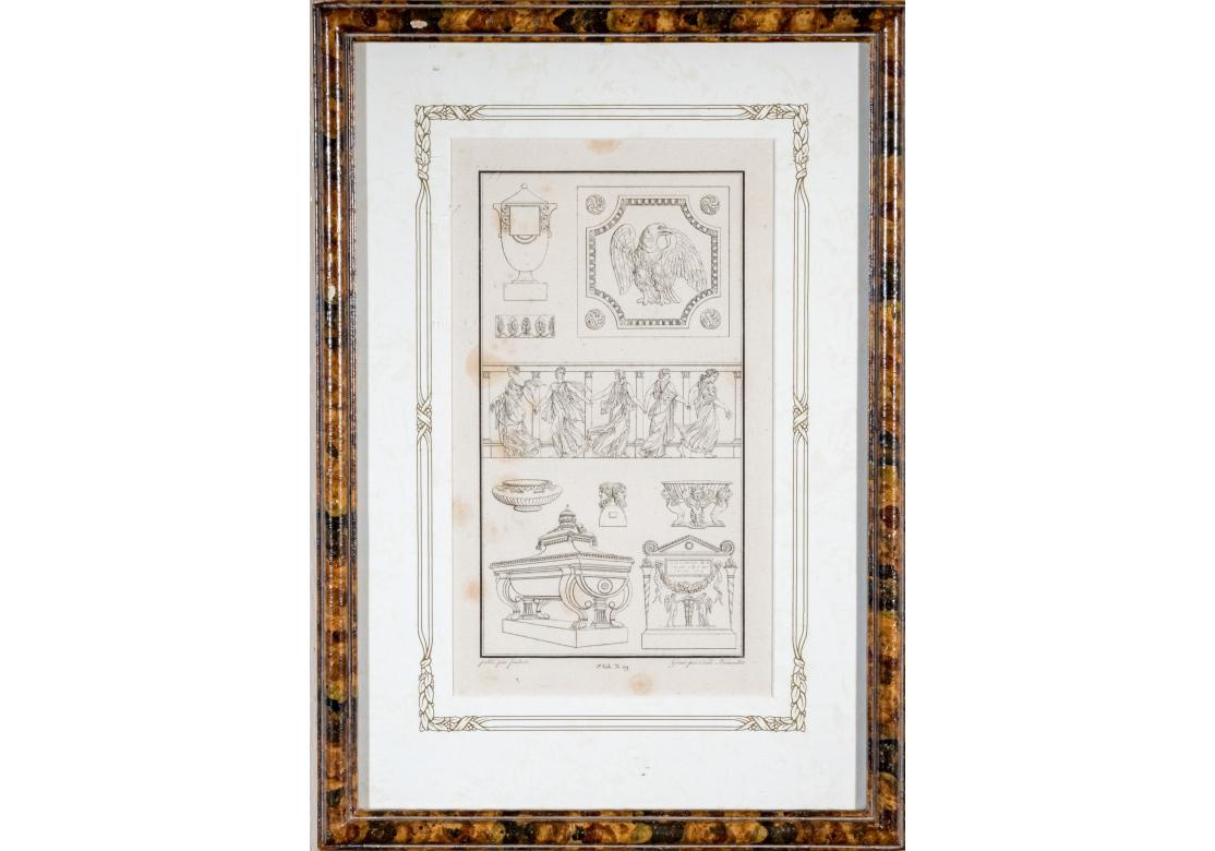Set von vier antiken neoklassizistischen Gravuren von Pierre Nicolas Beauvallet im Angebot 2