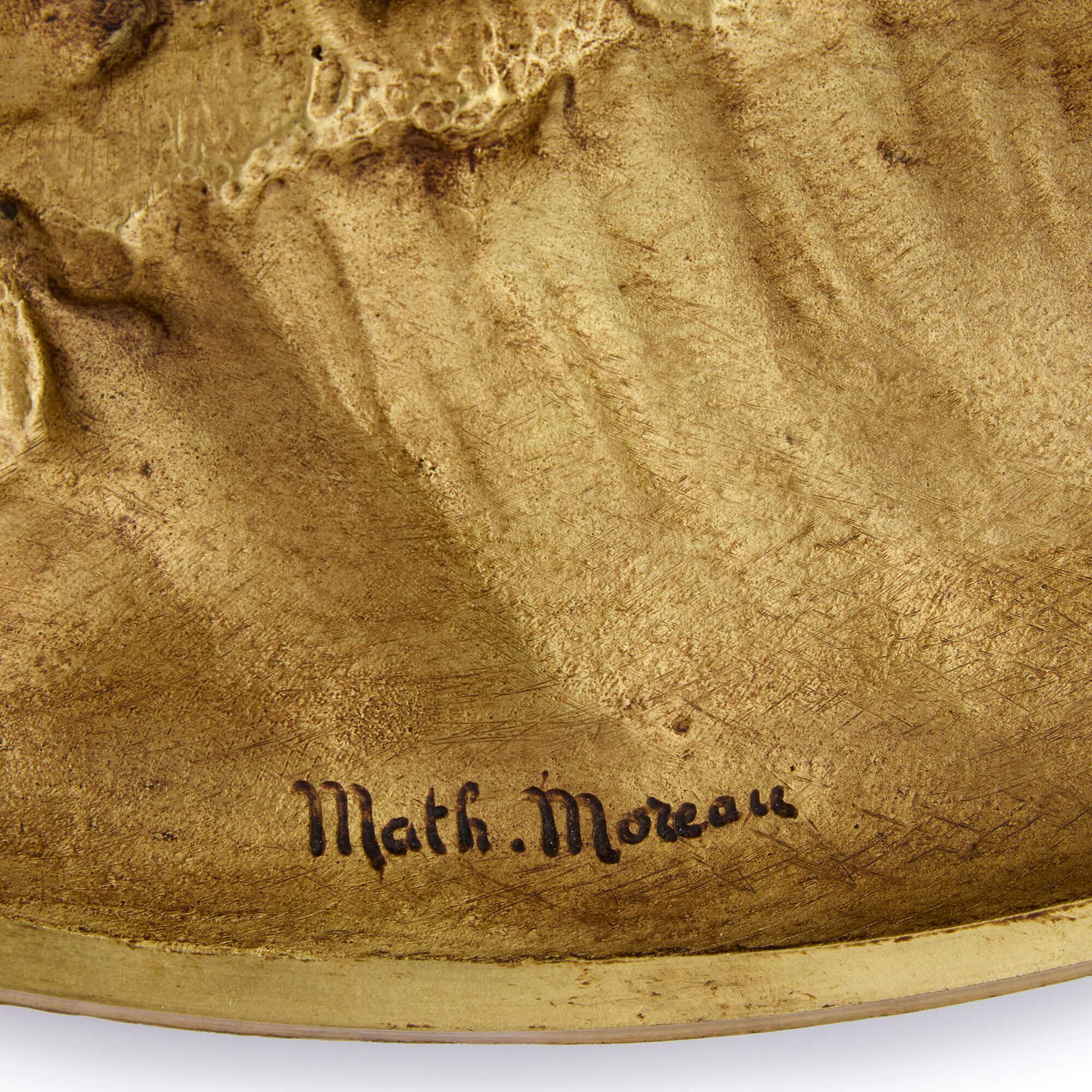 Set von vier antiken Goldbronze-Ringellen von Mathurin Moreau  im Angebot 1