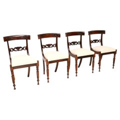Set of Four Antique Regency Period Dining Chairs