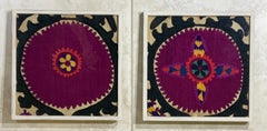 Pair of Antique Suzani Wall Hanging