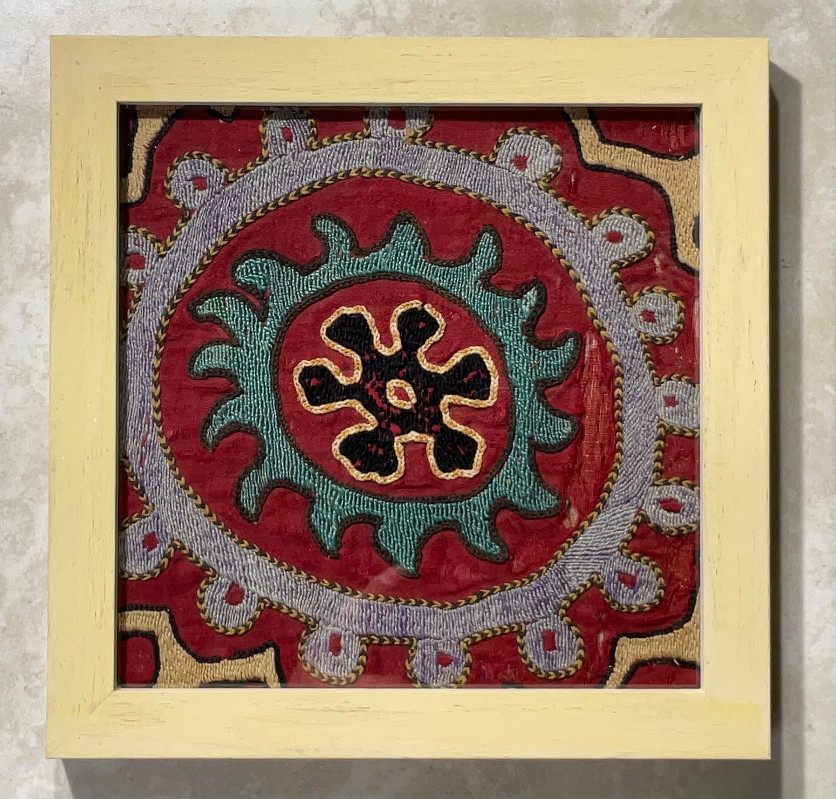 Set of Four Antique Suzani Wall Hanging For Sale 1
