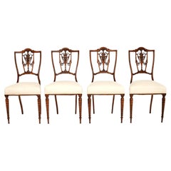 Set of Four Antique Victorian Dining Chairs