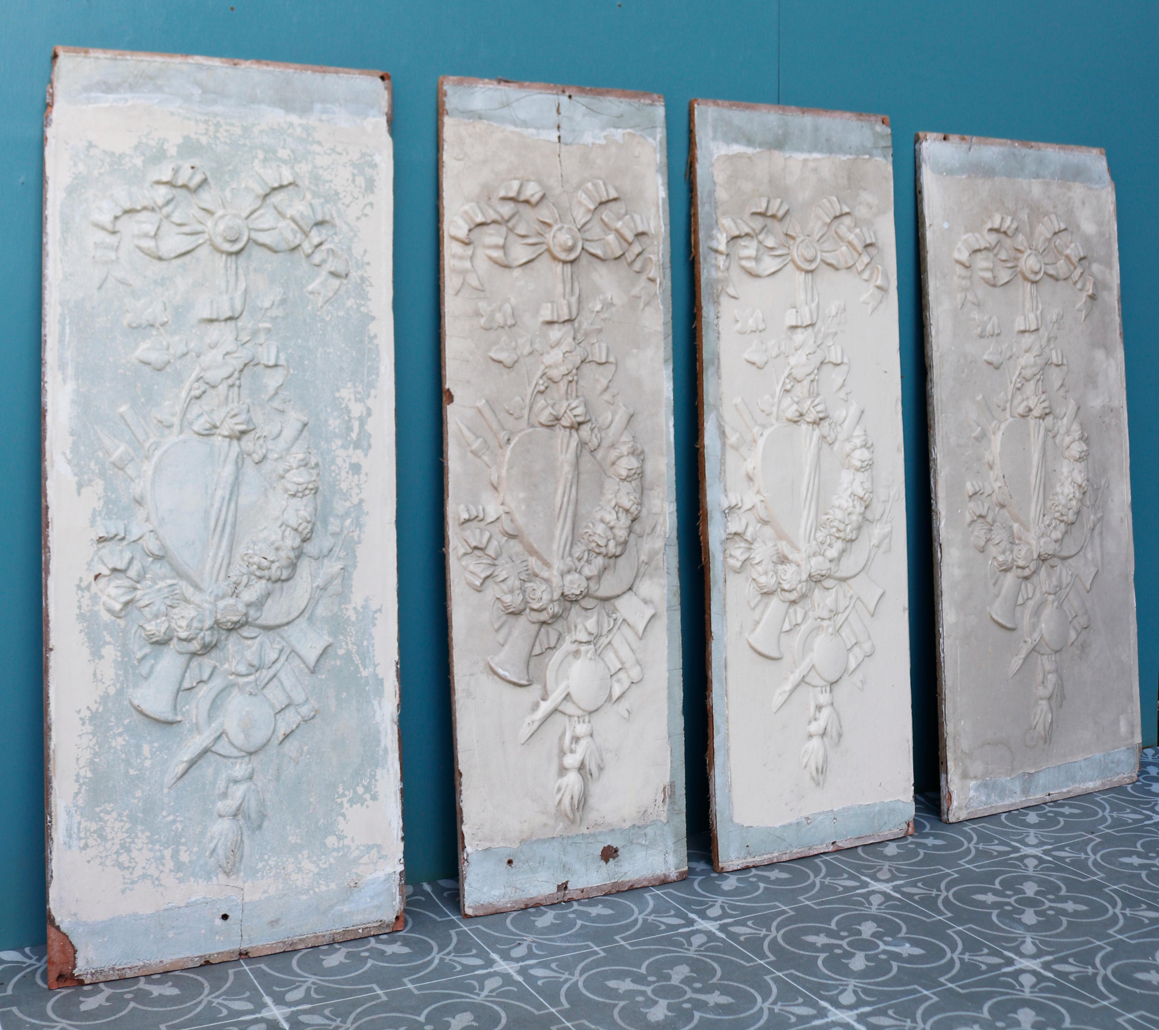 Set of Four Antique Wall Panels In Good Condition In Wormelow, Herefordshire