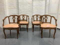 Set of Four Antique Walnut Dining Chairs