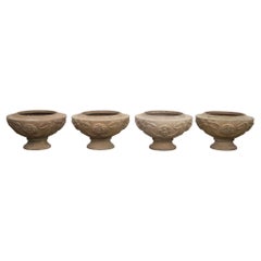 Set of Four Archibald Knox Compton Pottery 'Season' Pots