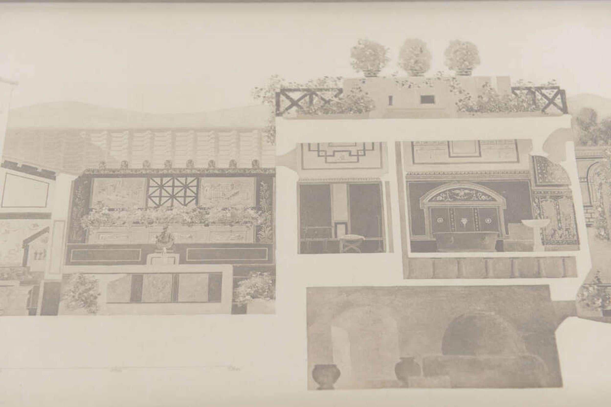 Set von vier architektonischen Gravuren in der Art von Piranesi (Unbekannt) im Angebot