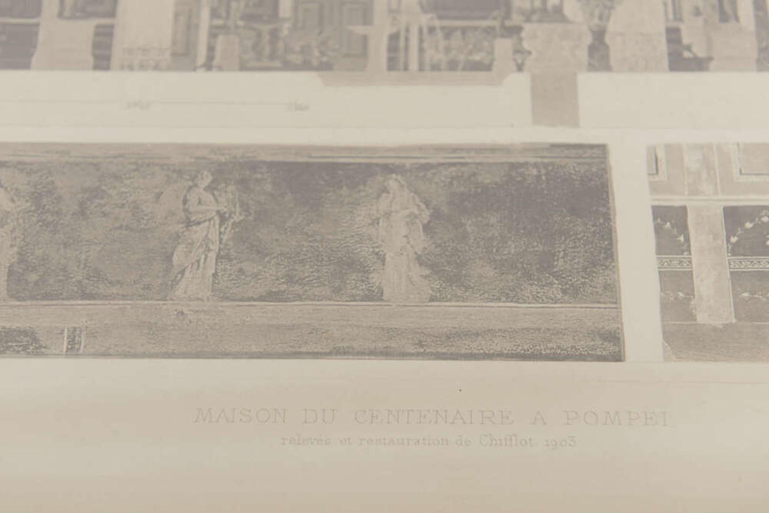 Set von vier architektonischen Gravuren in der Art von Piranesi (20. Jahrhundert) im Angebot