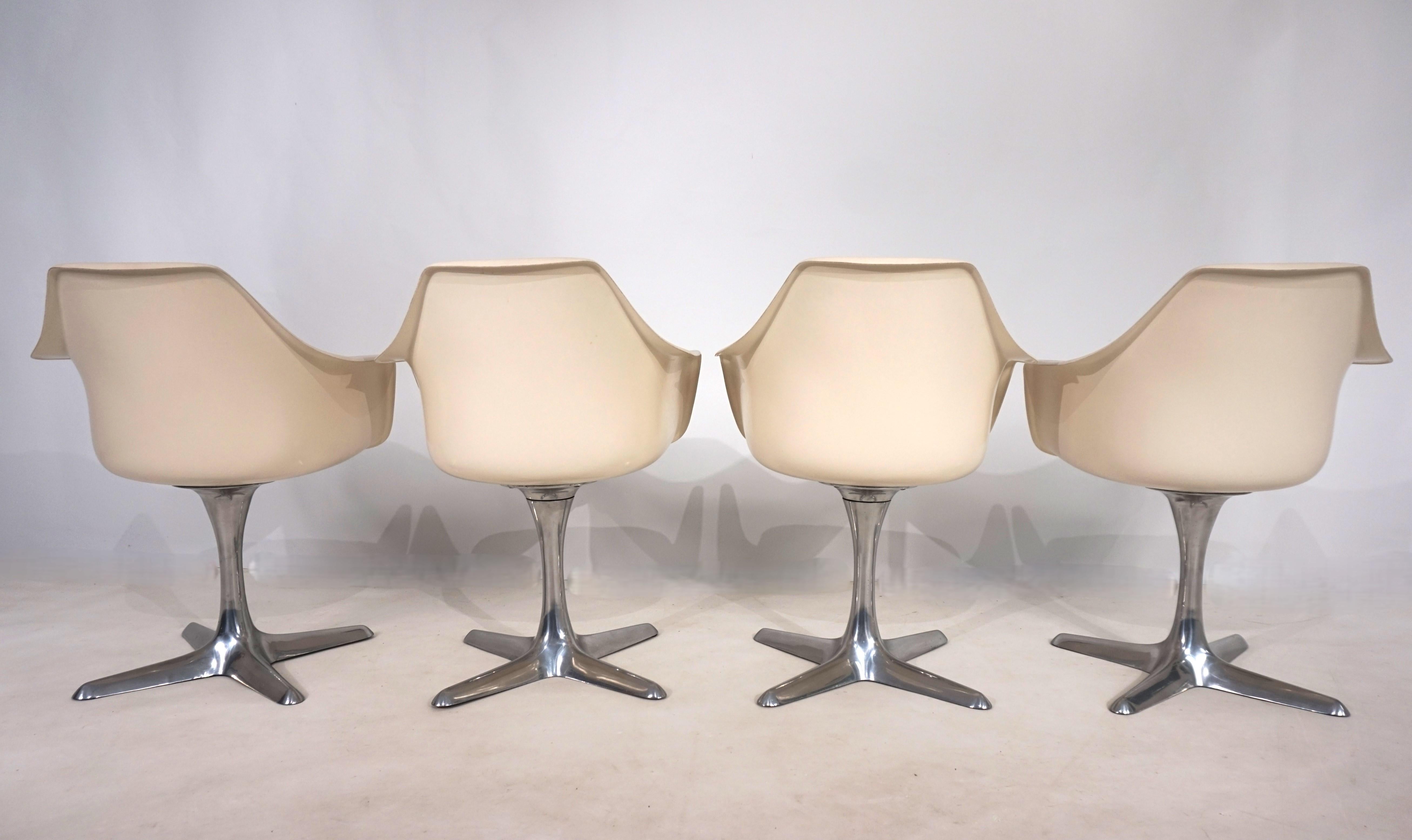 Set of four Arkana 116 dining chairs by Maurice Burke, 1960 en vente 4