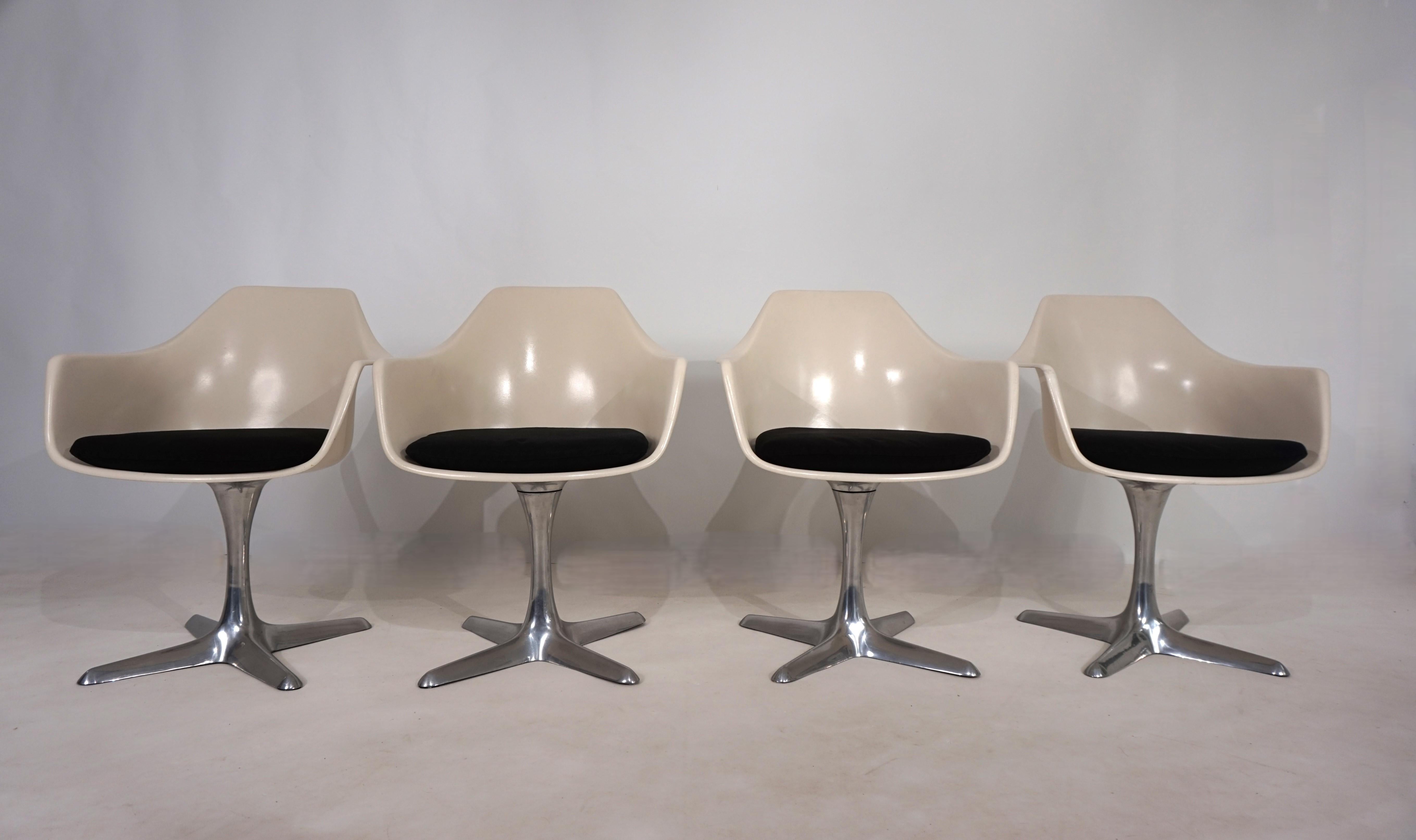 Set of four Arkana 116 dining chairs by Maurice Burke, 1960 en vente 10