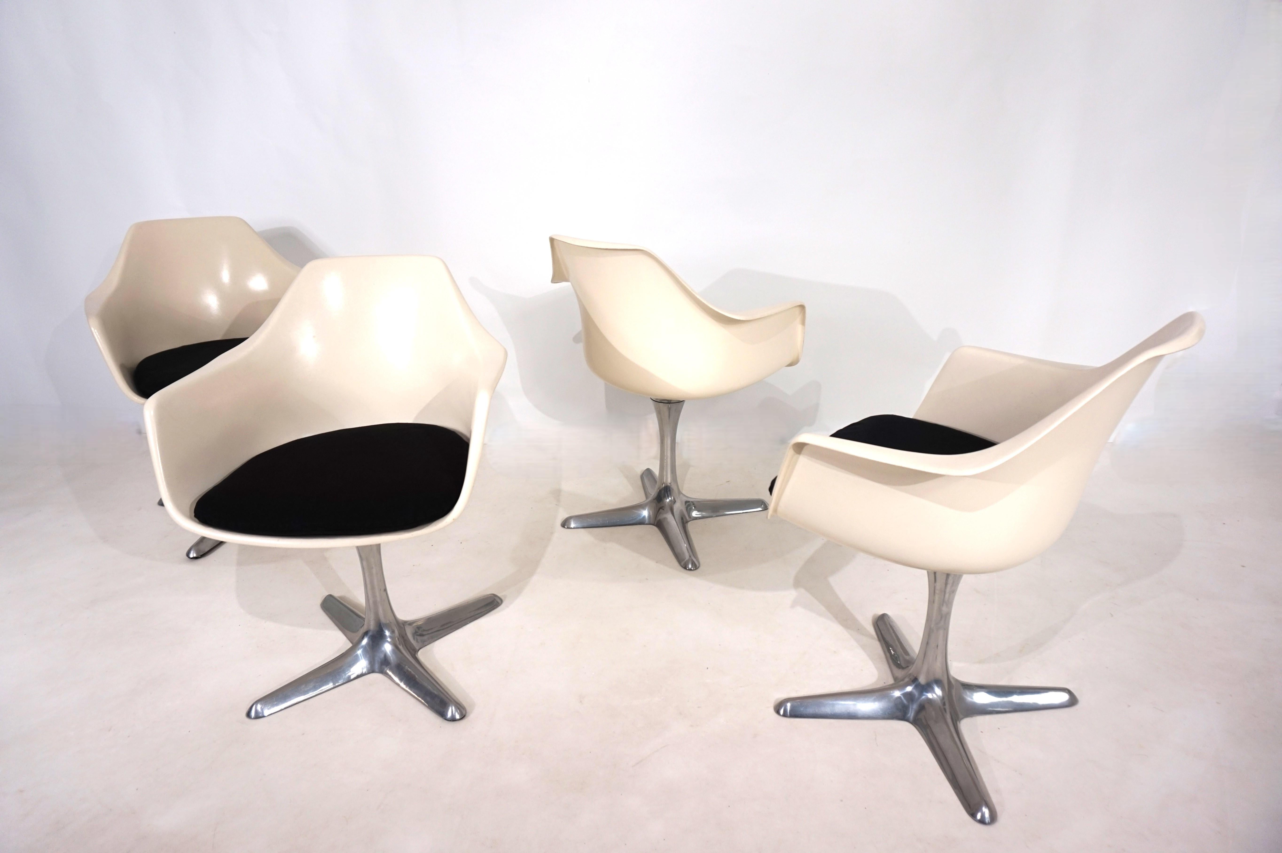 Set of four Arkana 116 dining chairs by Maurice Burke, 1960 en vente 11