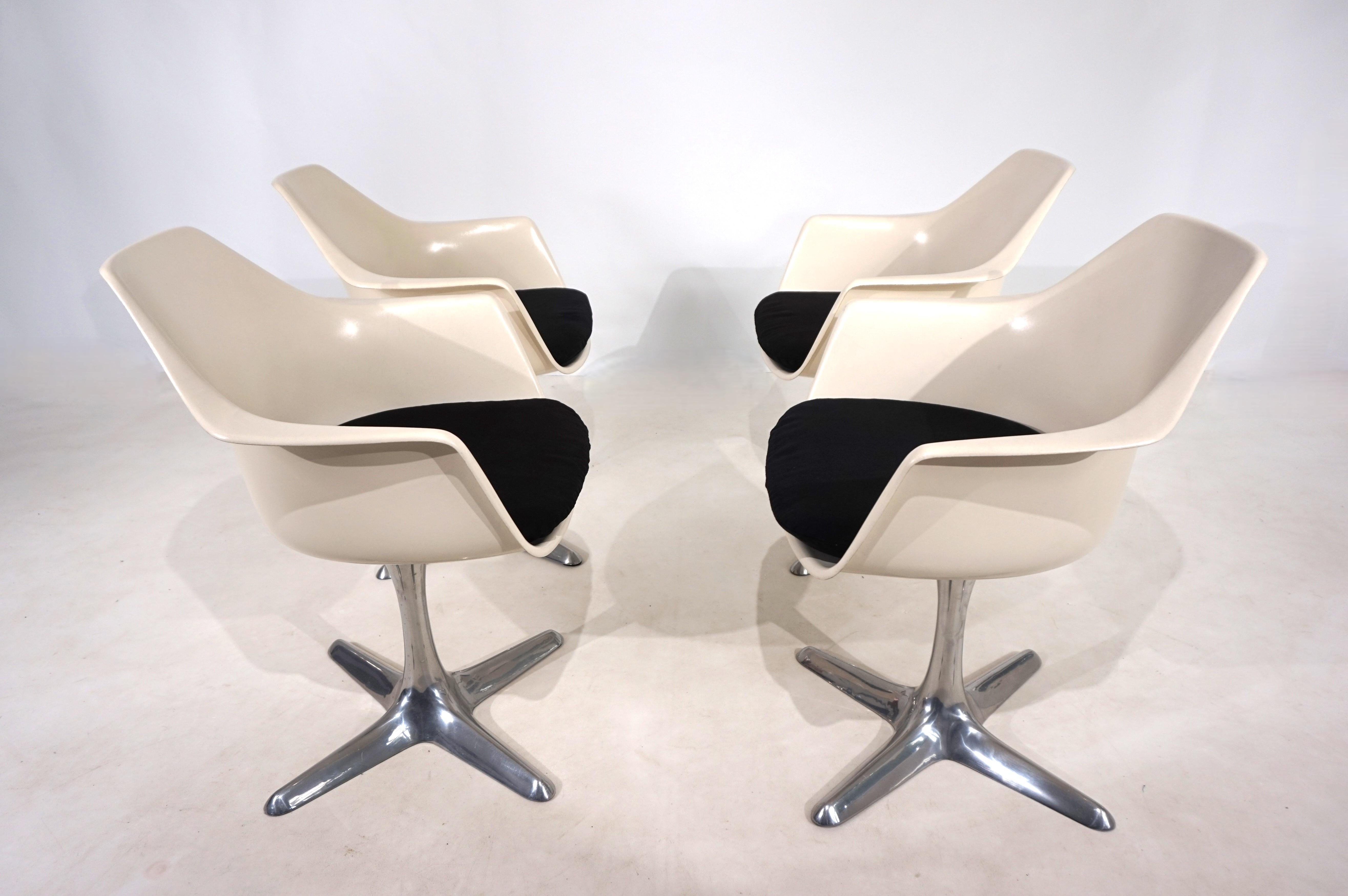 Set of four Arkana 116 dining chairs by Maurice Burke, 1960 en vente 13