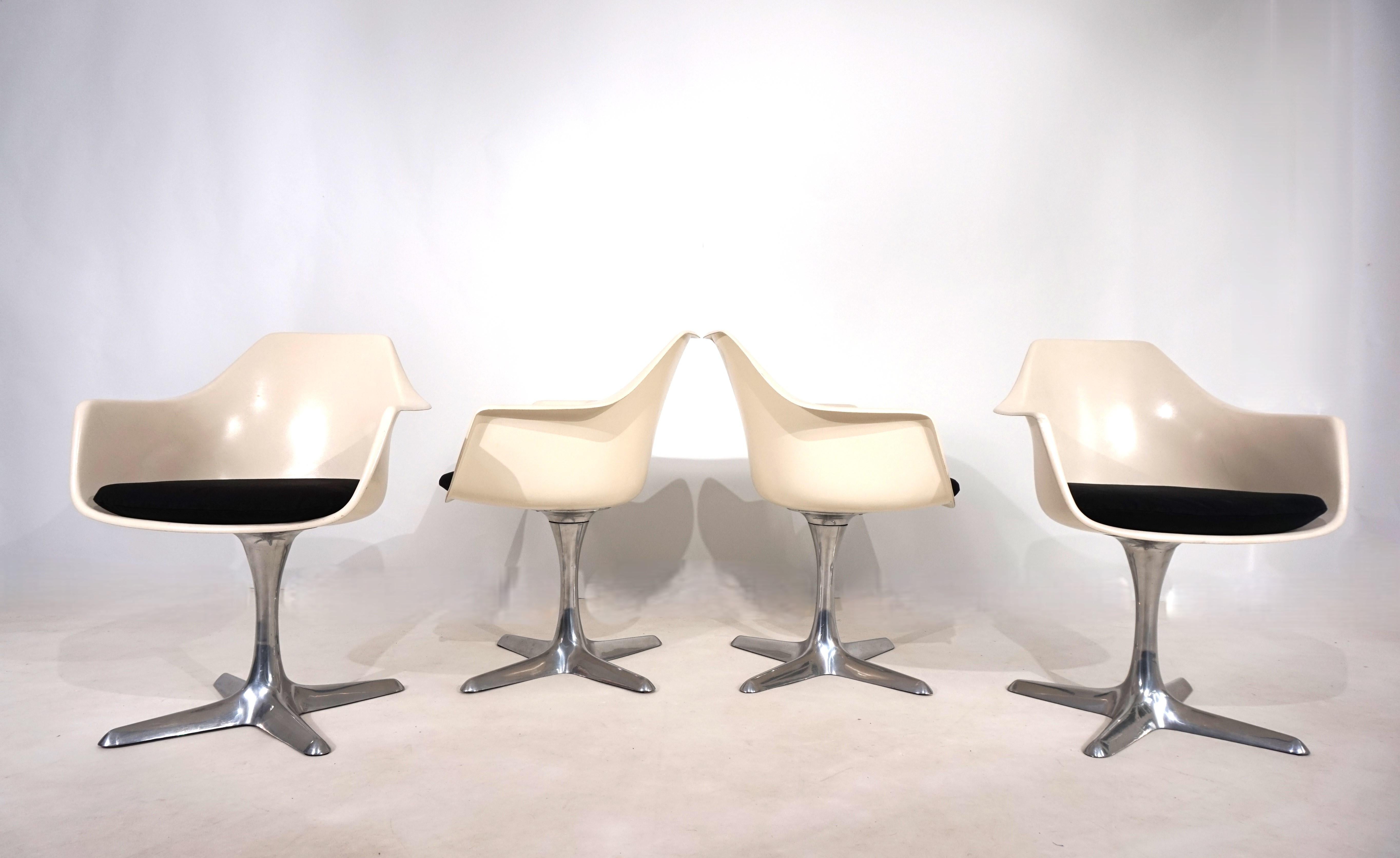 Set of four Arkana 116 dining chairs by Maurice Burke, 1960 en vente 2