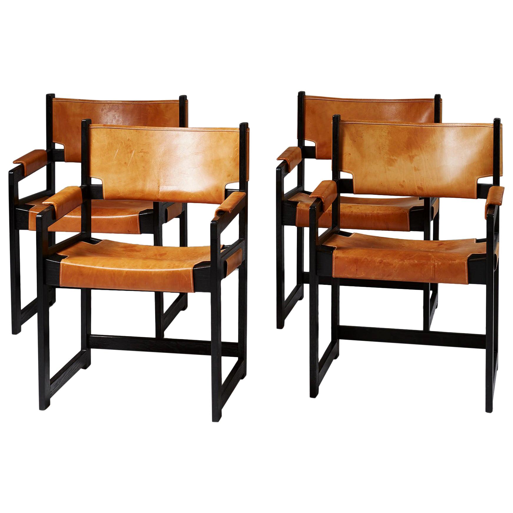 Set of Four Armchairs, Anonymous, Denmark, 1960s
