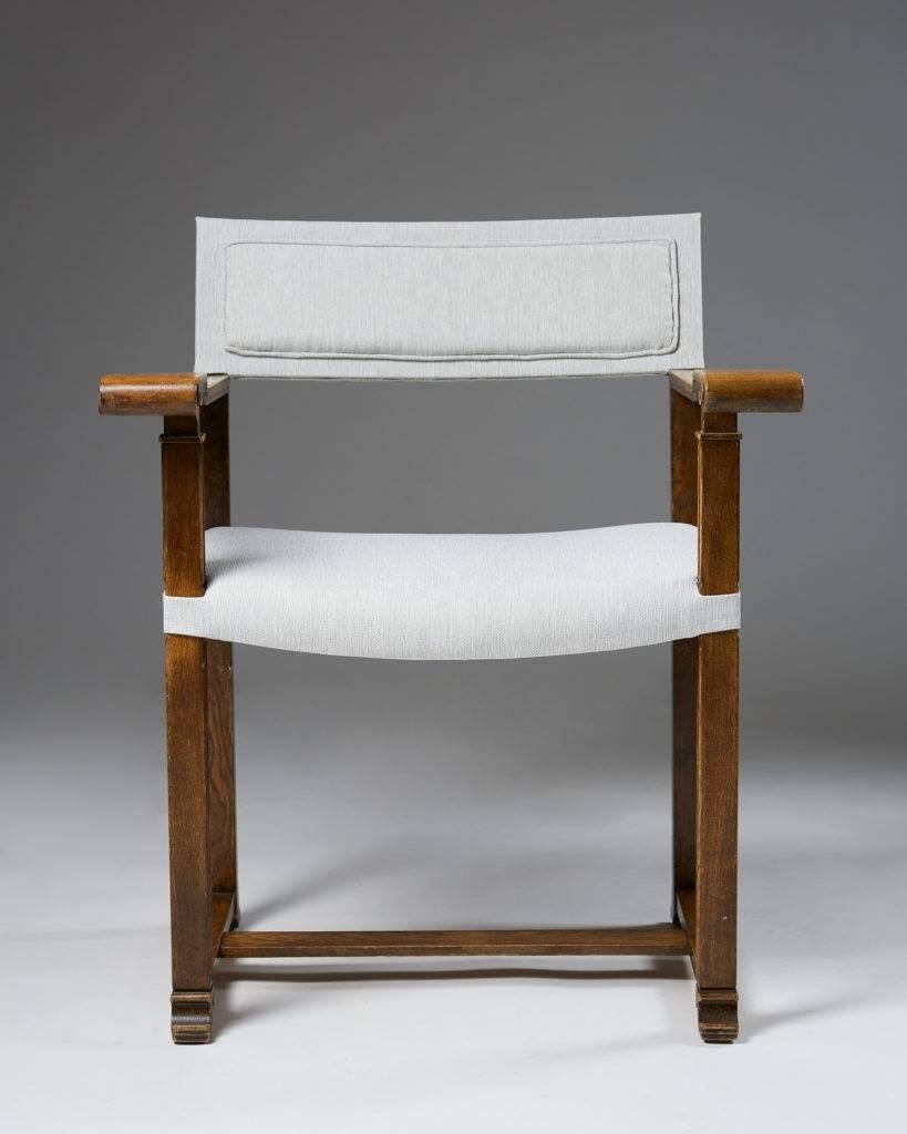 Swedish Set of Four Armchairs Designed by Carl Bergsten, Sweden, 1920s