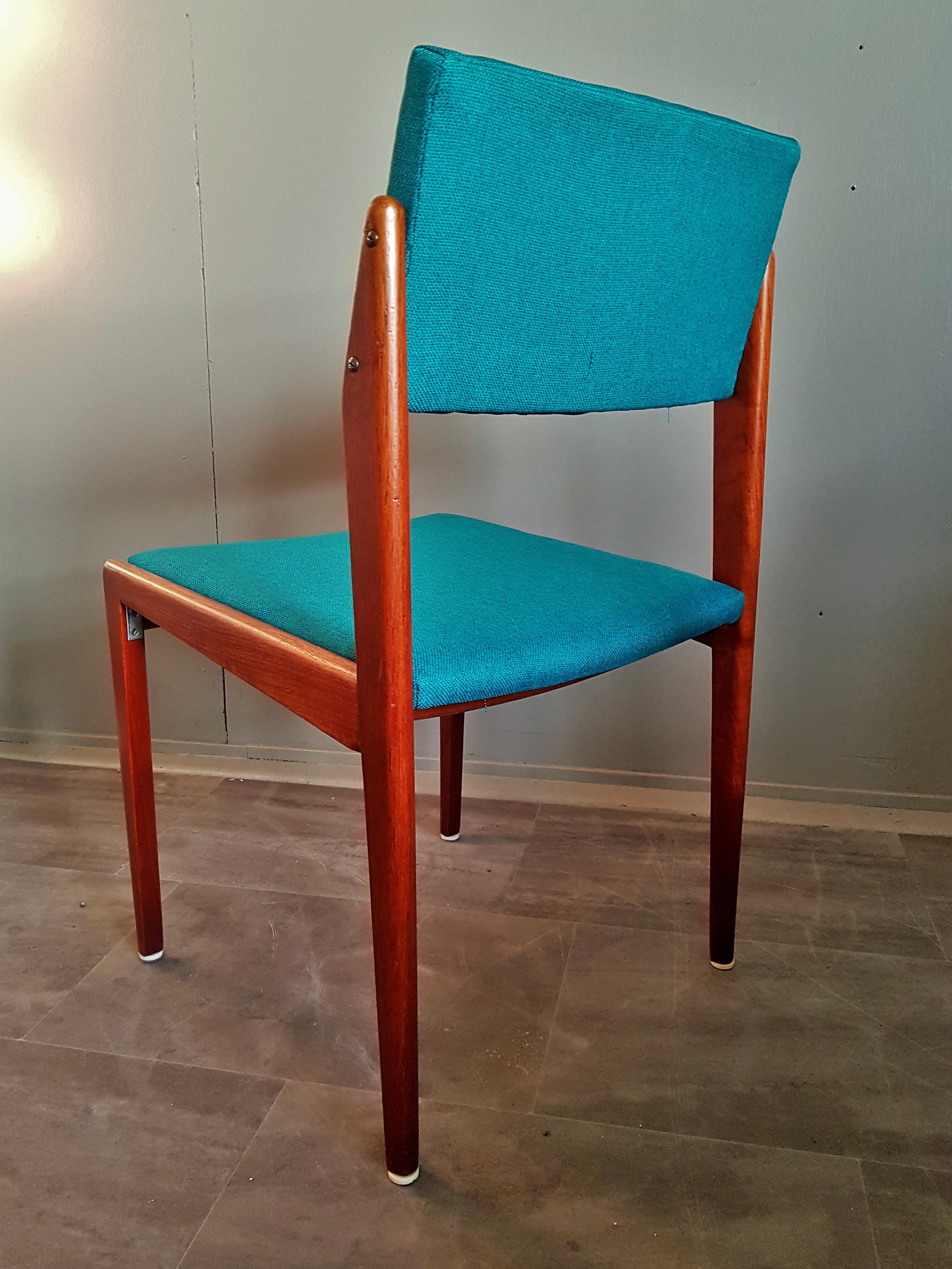 Set of Four Armchairs Dining Chairs Danish Teak from Thonet, 1960s 5