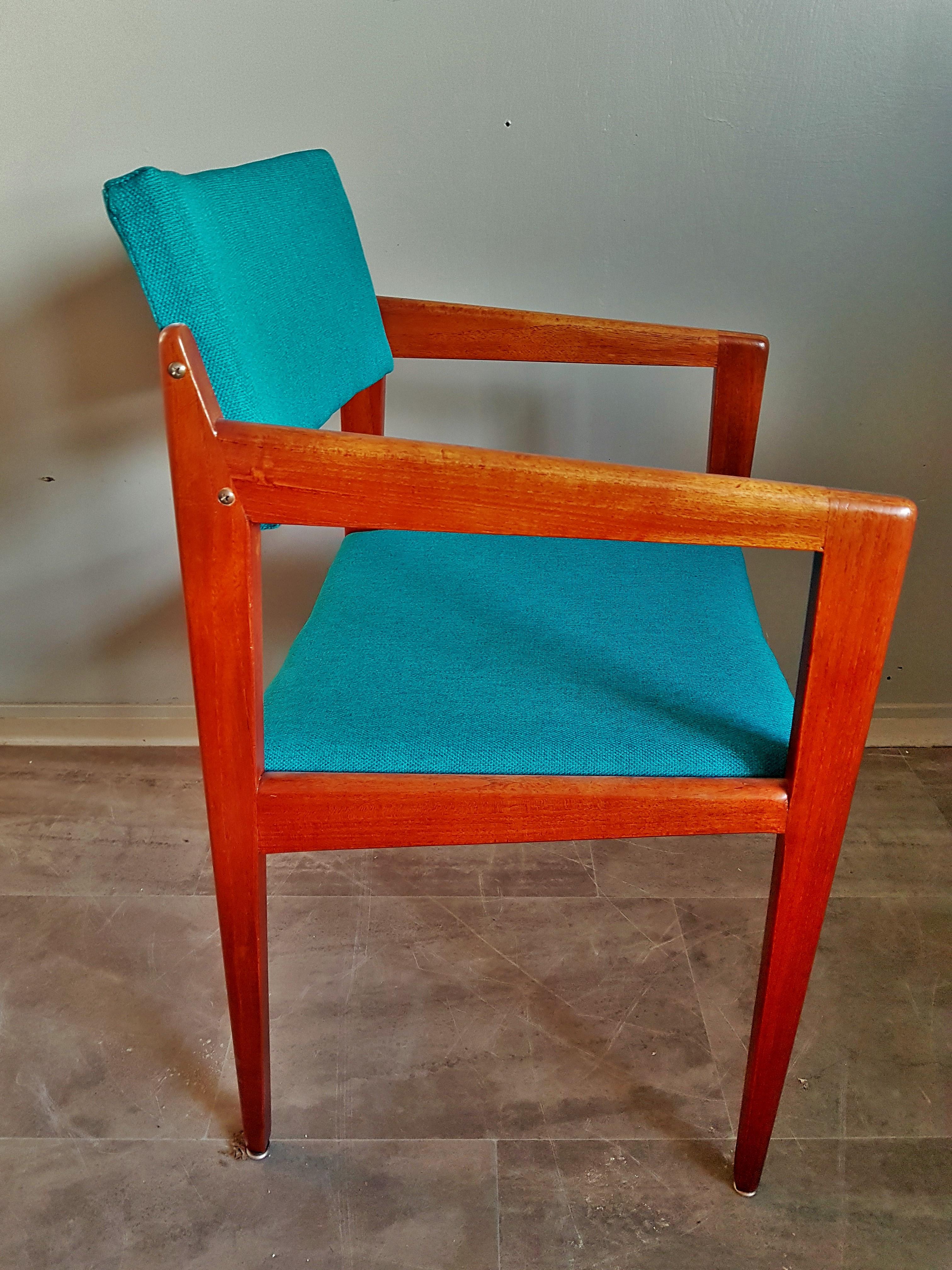 Set of Four Armchairs Dining Chairs Danish Teak from Thonet, 1960s 11