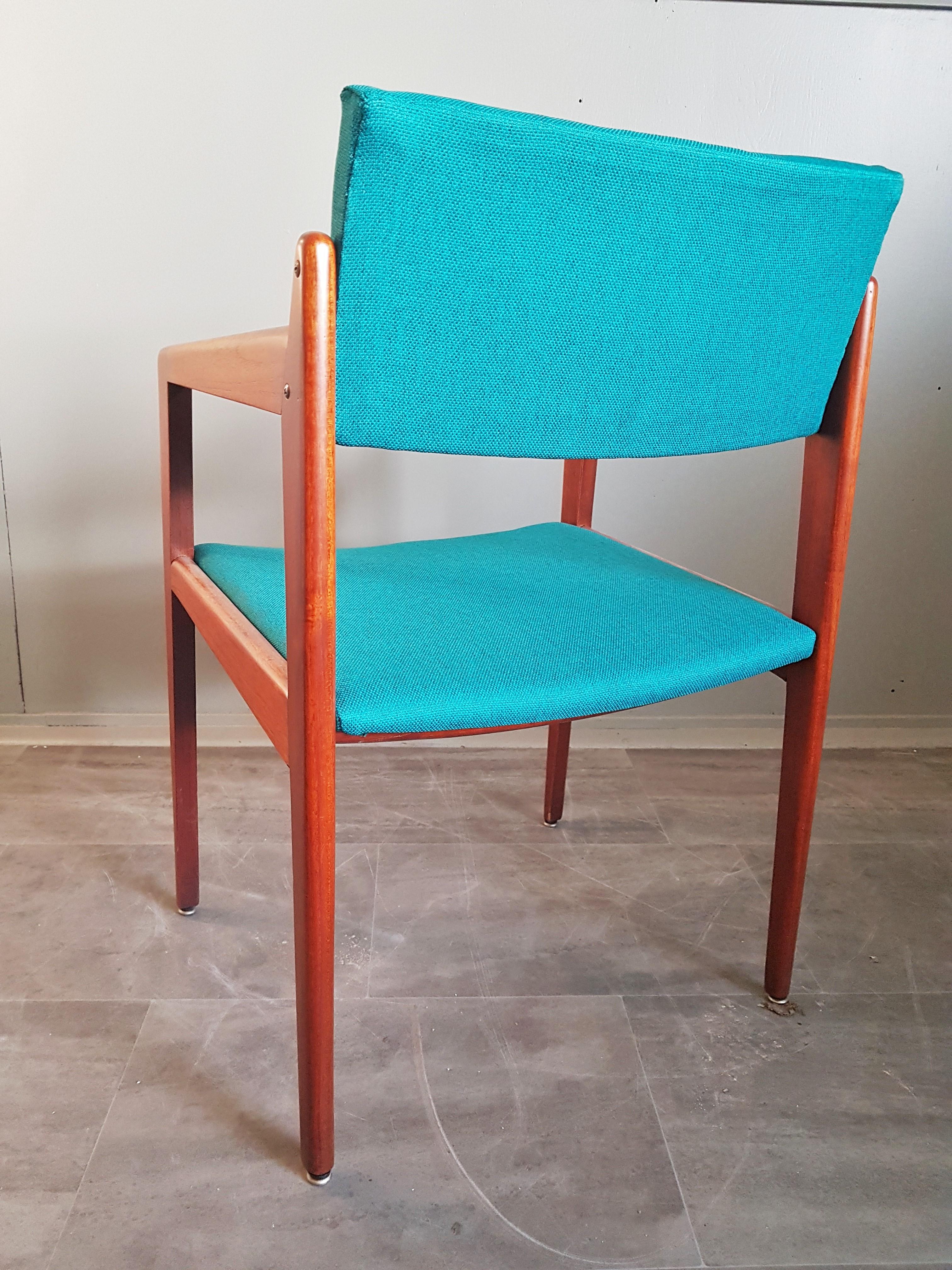 Set of Four Armchairs Dining Chairs Danish Teak from Thonet, 1960s 13