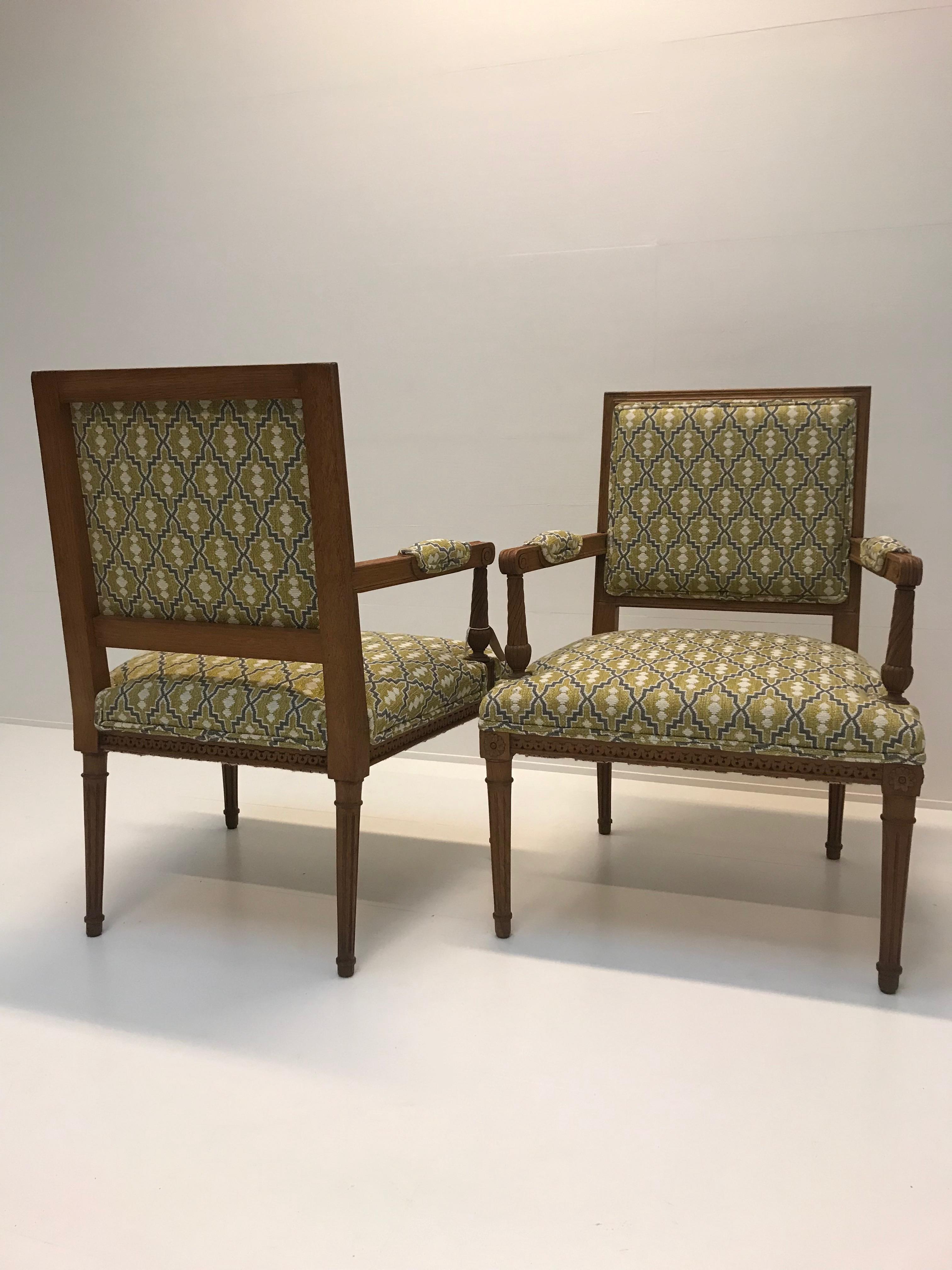Set of Four Armchairs In Excellent Condition In Schellebelle, BE