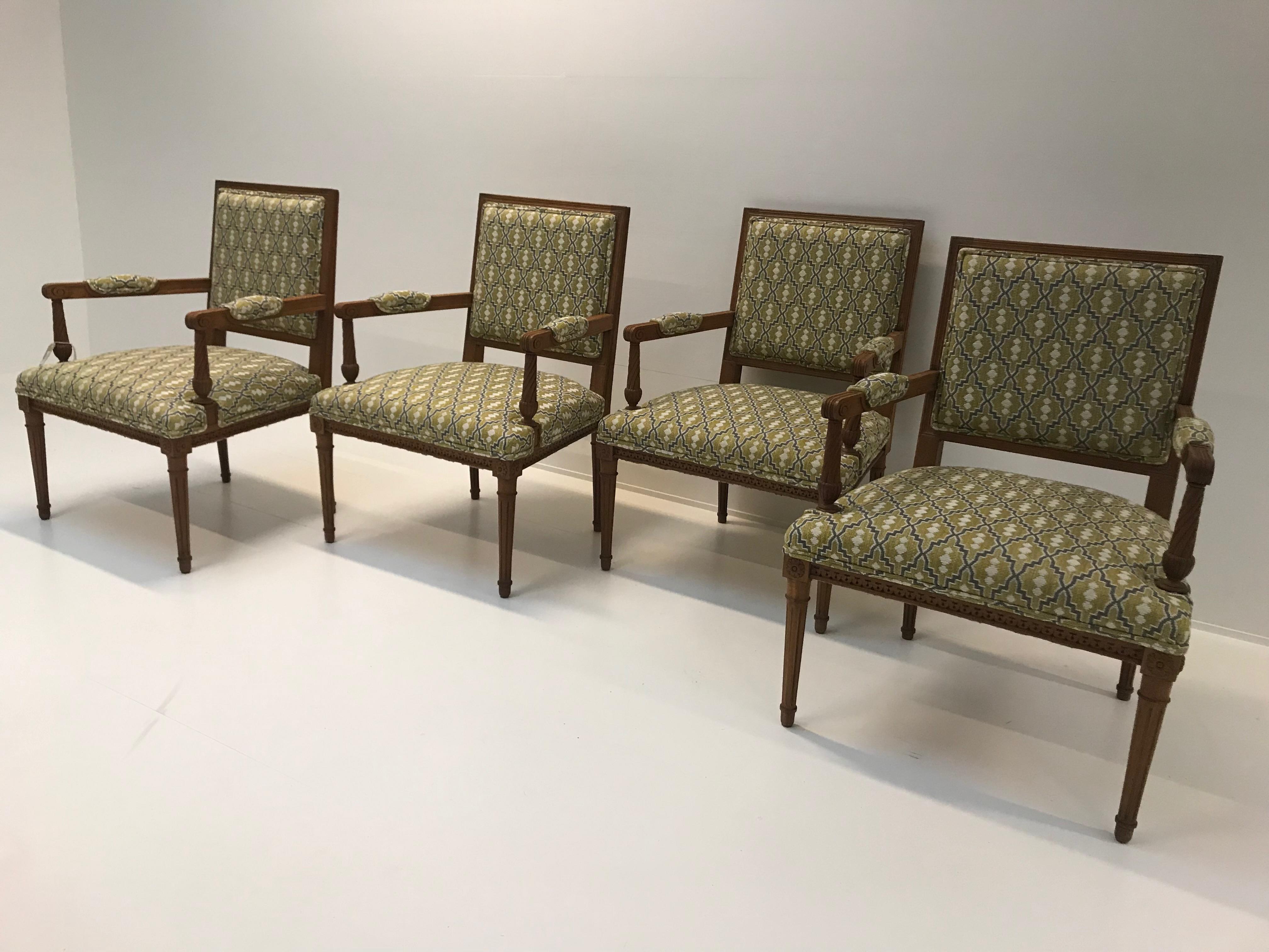 20th Century Set of Four Armchairs