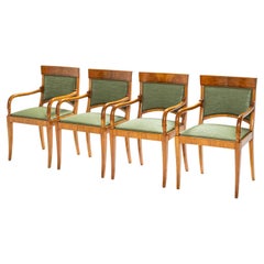 Ensemble de quatre fauteuils, France, début du 19ème siècle