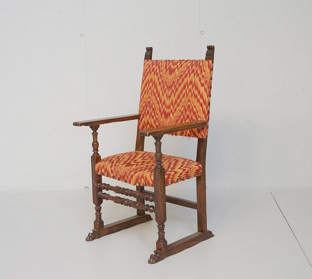 Hand-Crafted Set of Four Armchairs of the Late 1800 For Sale