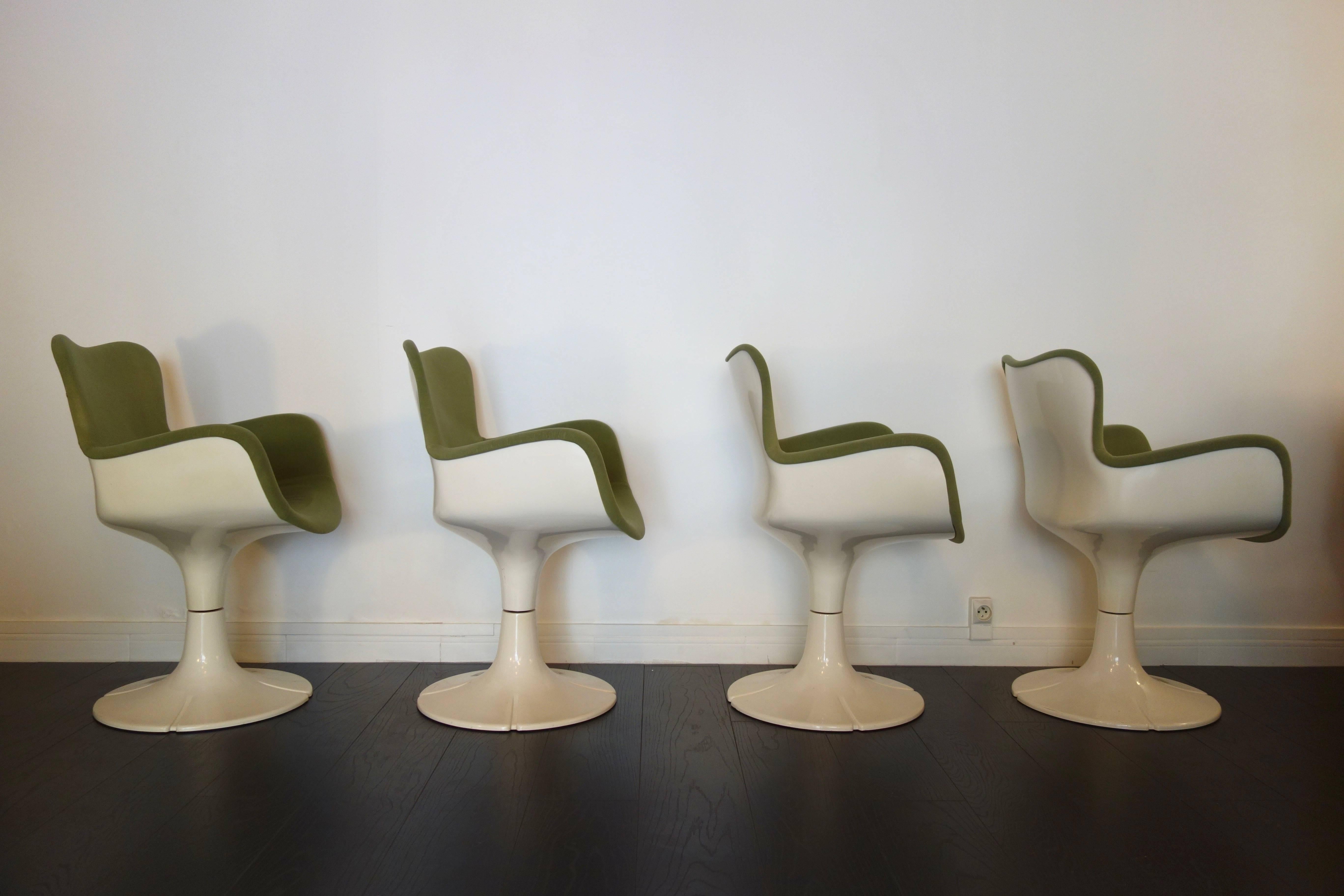 Futurist Set of Four Armchairs 