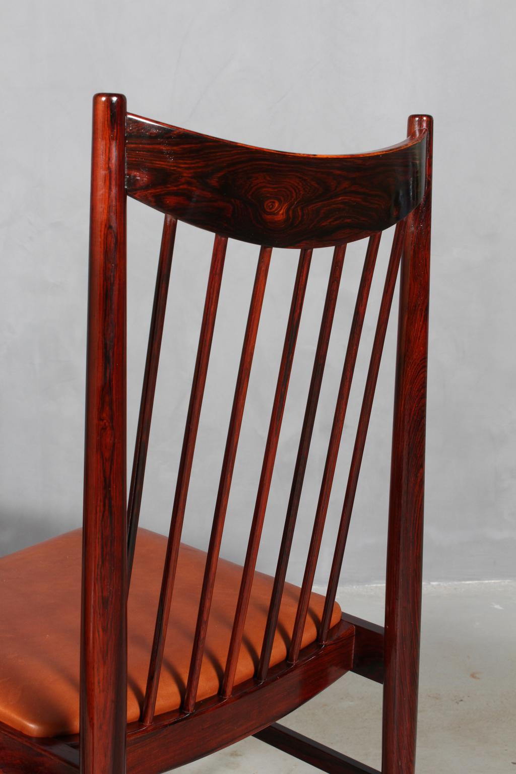 Danish Set of six Arne Vodder chairs