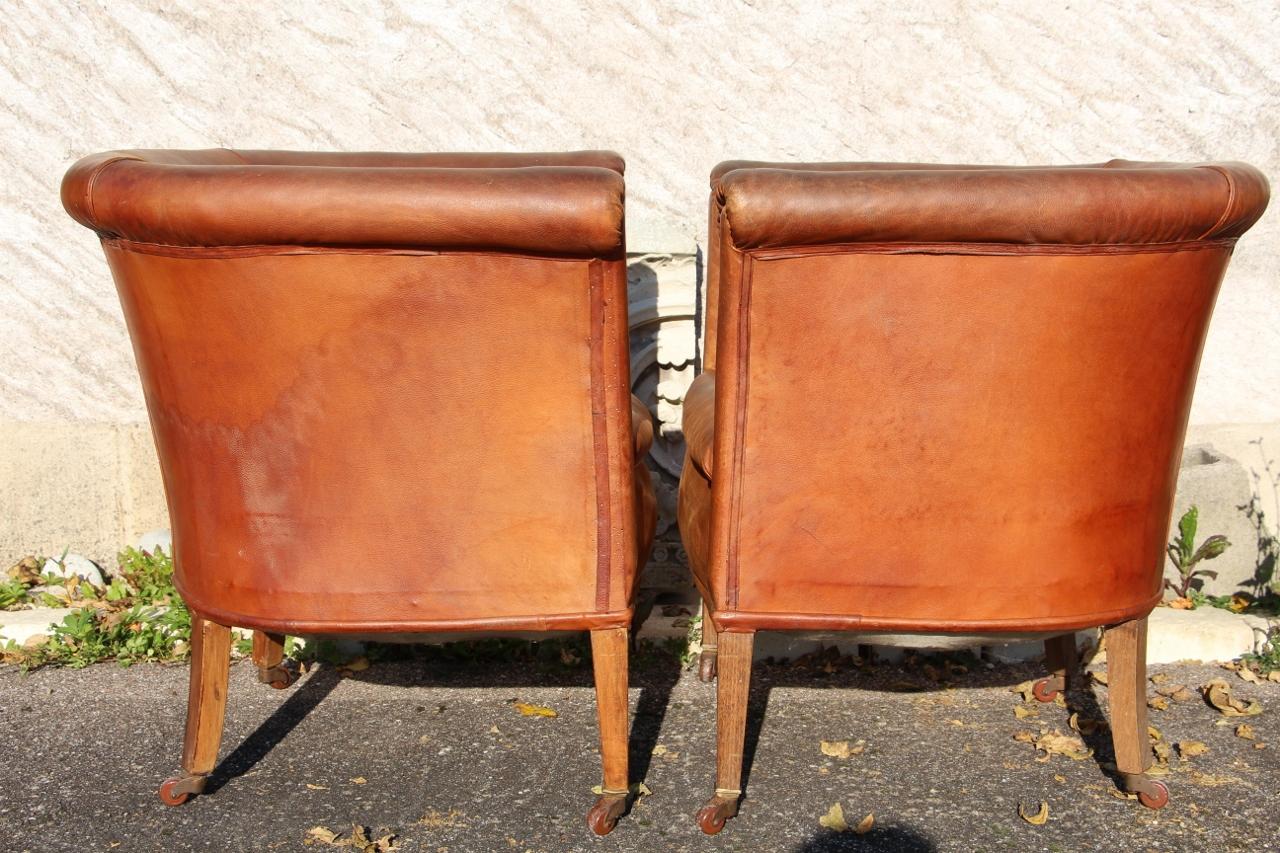 Set di quattro poltrone da club in stile Art Deco in vendita 1
